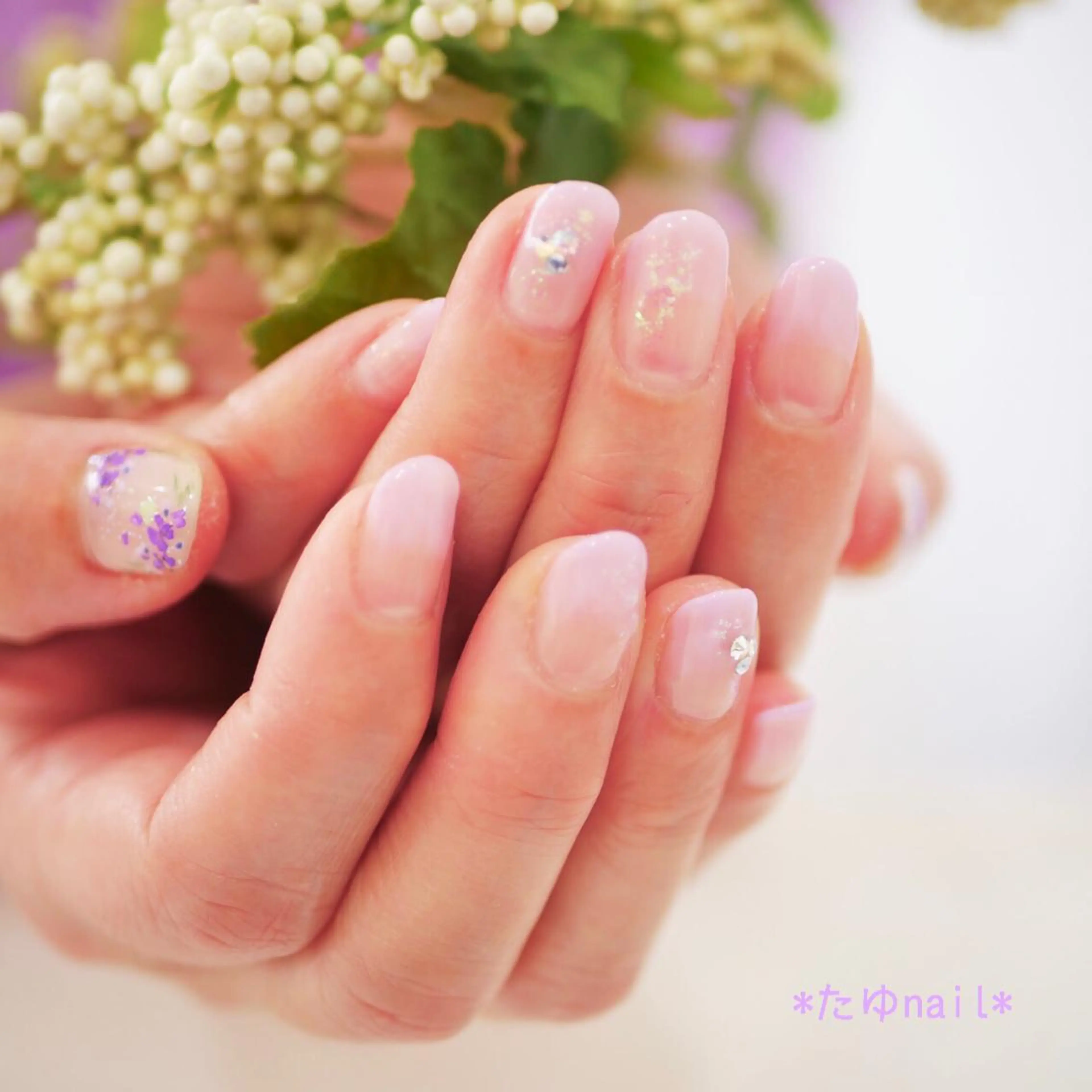 ネイル ハンドネイル ネイルサロン・ネイルスクール　たゆnail所属・ネイルサロン 【たゆnail】のネイルデザイン