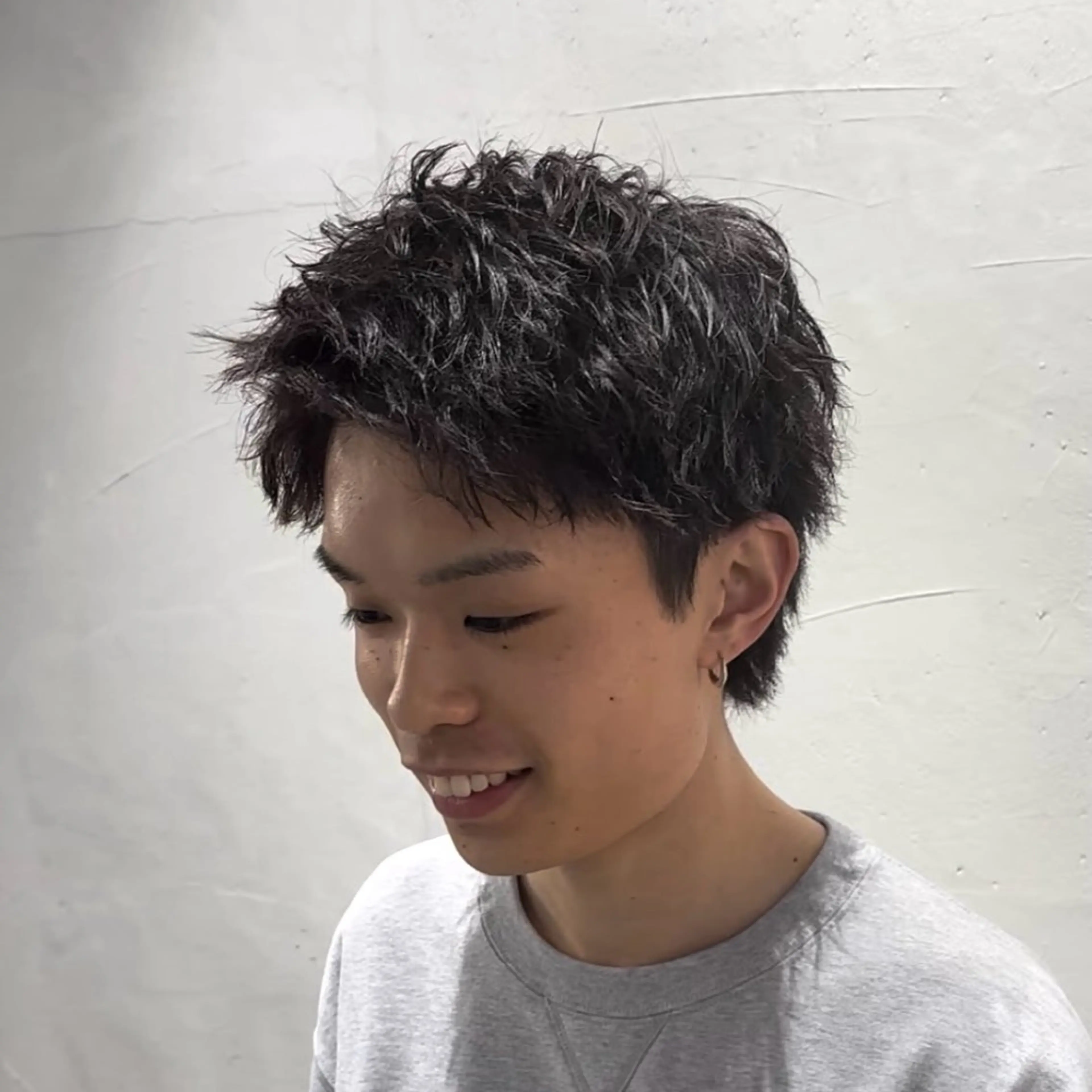 ショート パーマ メンズ カット 楽で簡単に決まる メンズヘア💥曽我尾のヘアスタイル