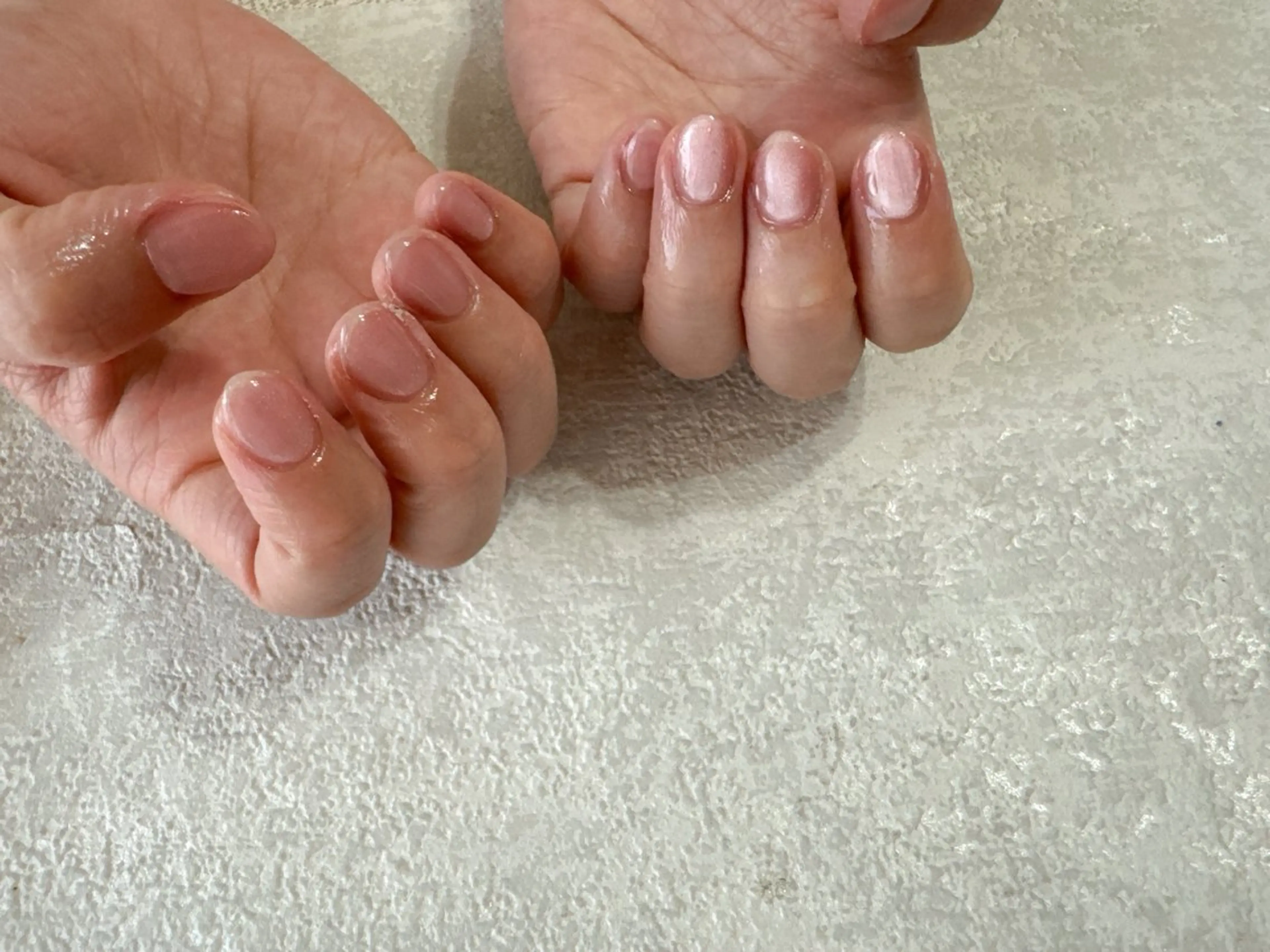 ネイル オーロラネイル フットネイル フレンチネイル ジェルネイル キラキラネイル ハンドネイル kikinail 溝の口のネイルデザイン