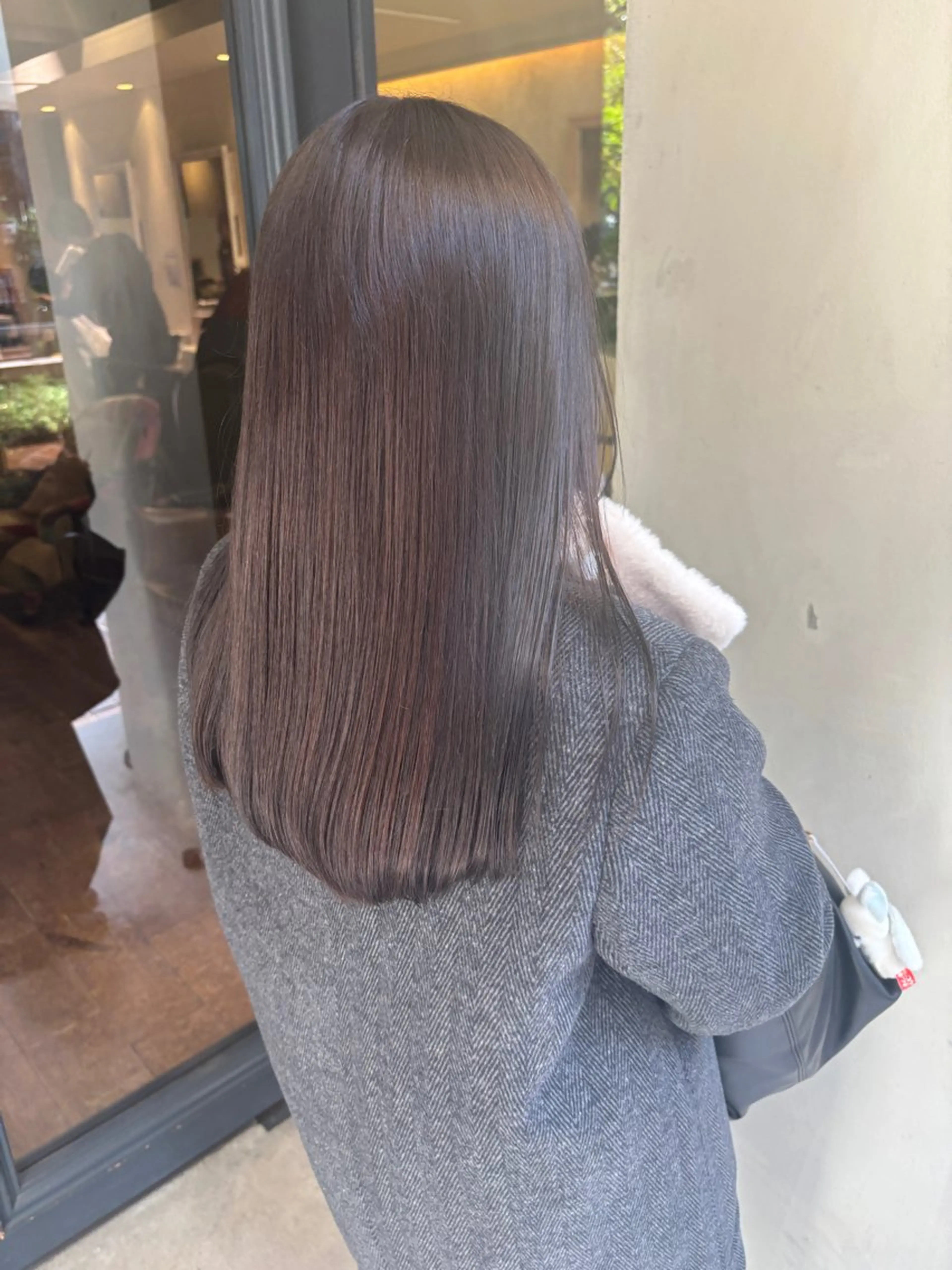 カラー ピンクカラー 髪質改善 ボブ/レイヤー/ 梅田/天野川奈緒のヘアスタイル