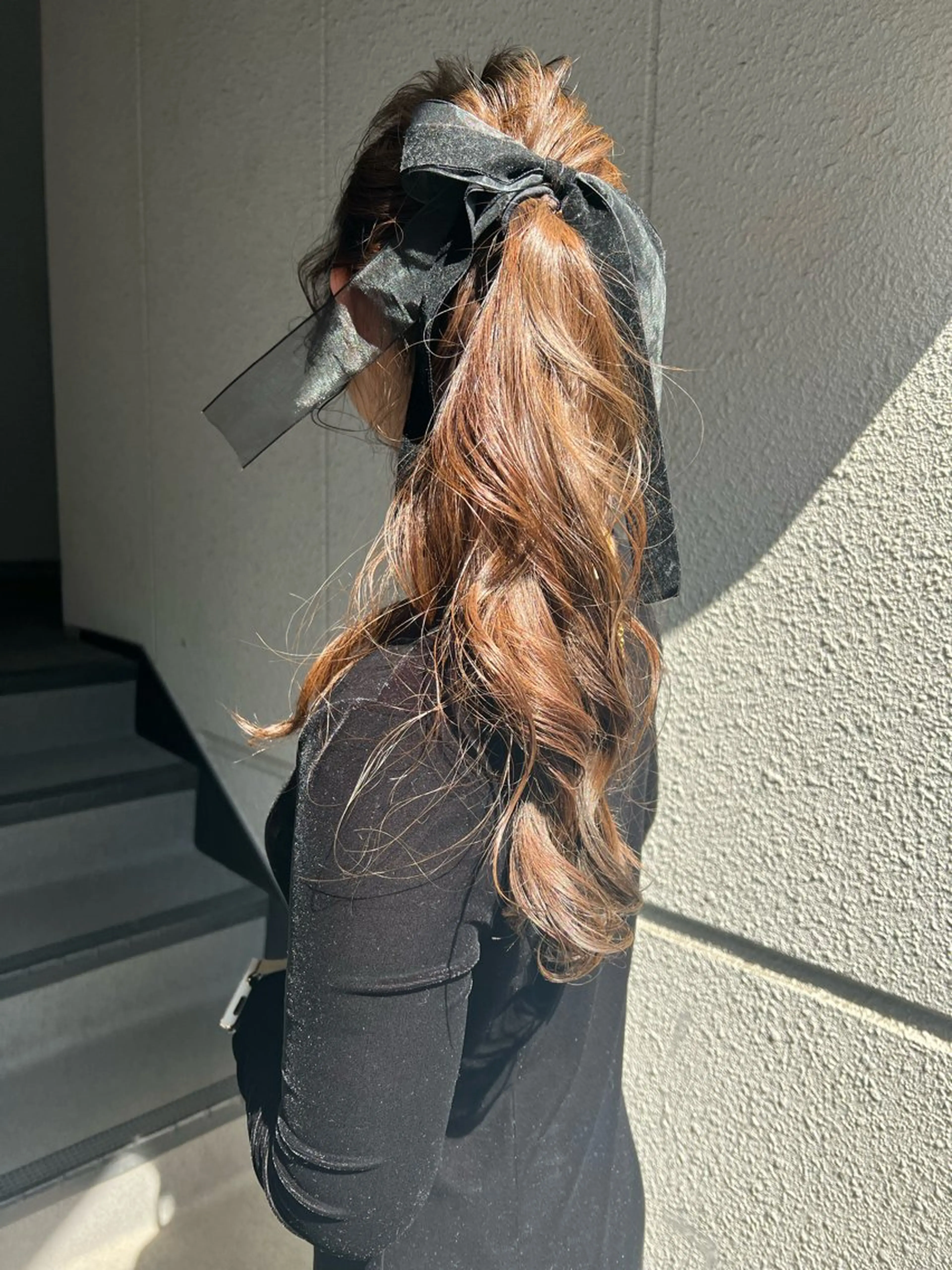 ロング カラー ヘアアレンジ ベージュカラー ブリーチ ブリーチなしカラー オリーブベージュ カラーパティシエ facce🌼ikoのヘアスタイル