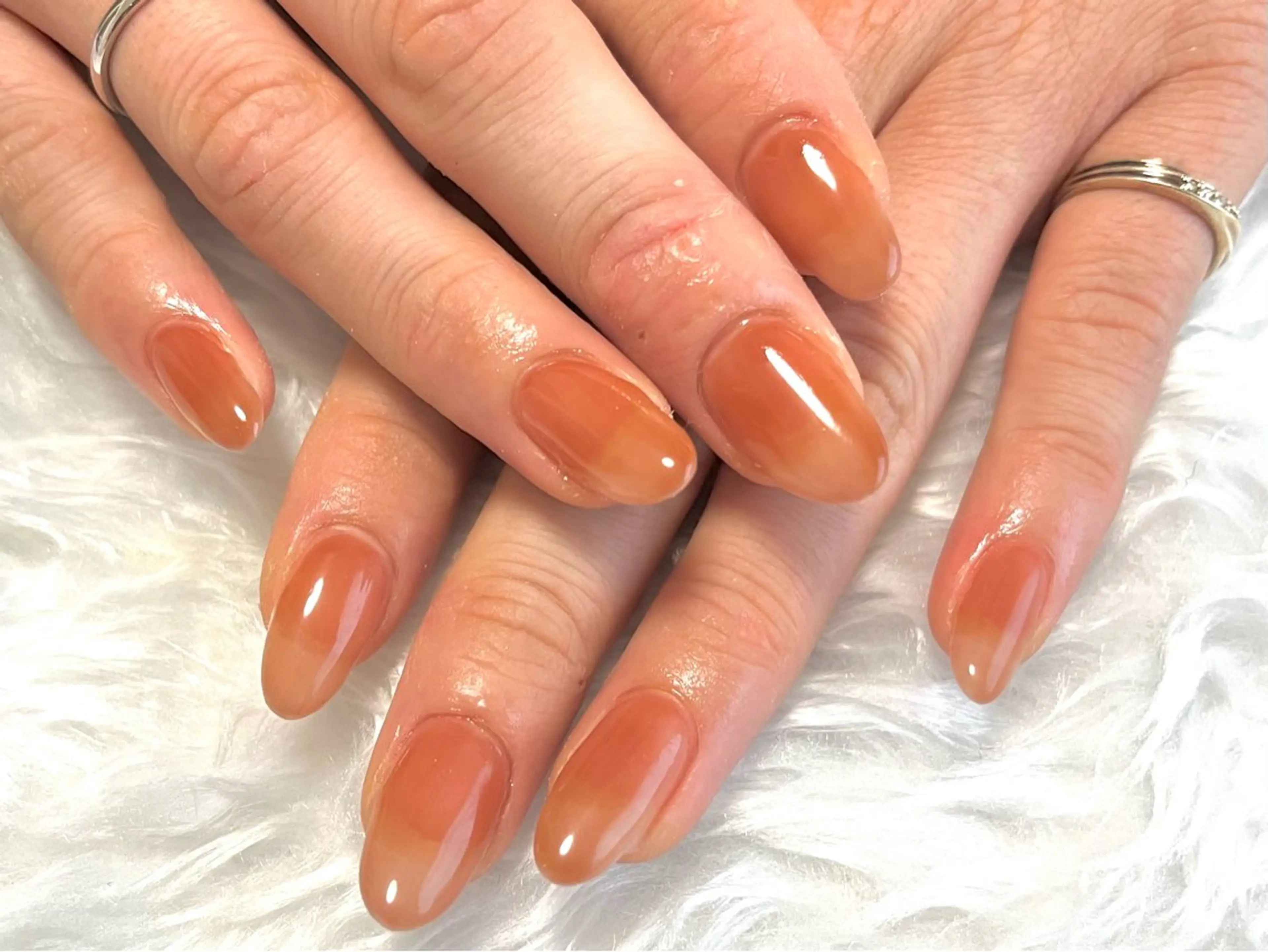 ネイル ワンカラーネイル プライベートサロン Featherのネイルデザイン