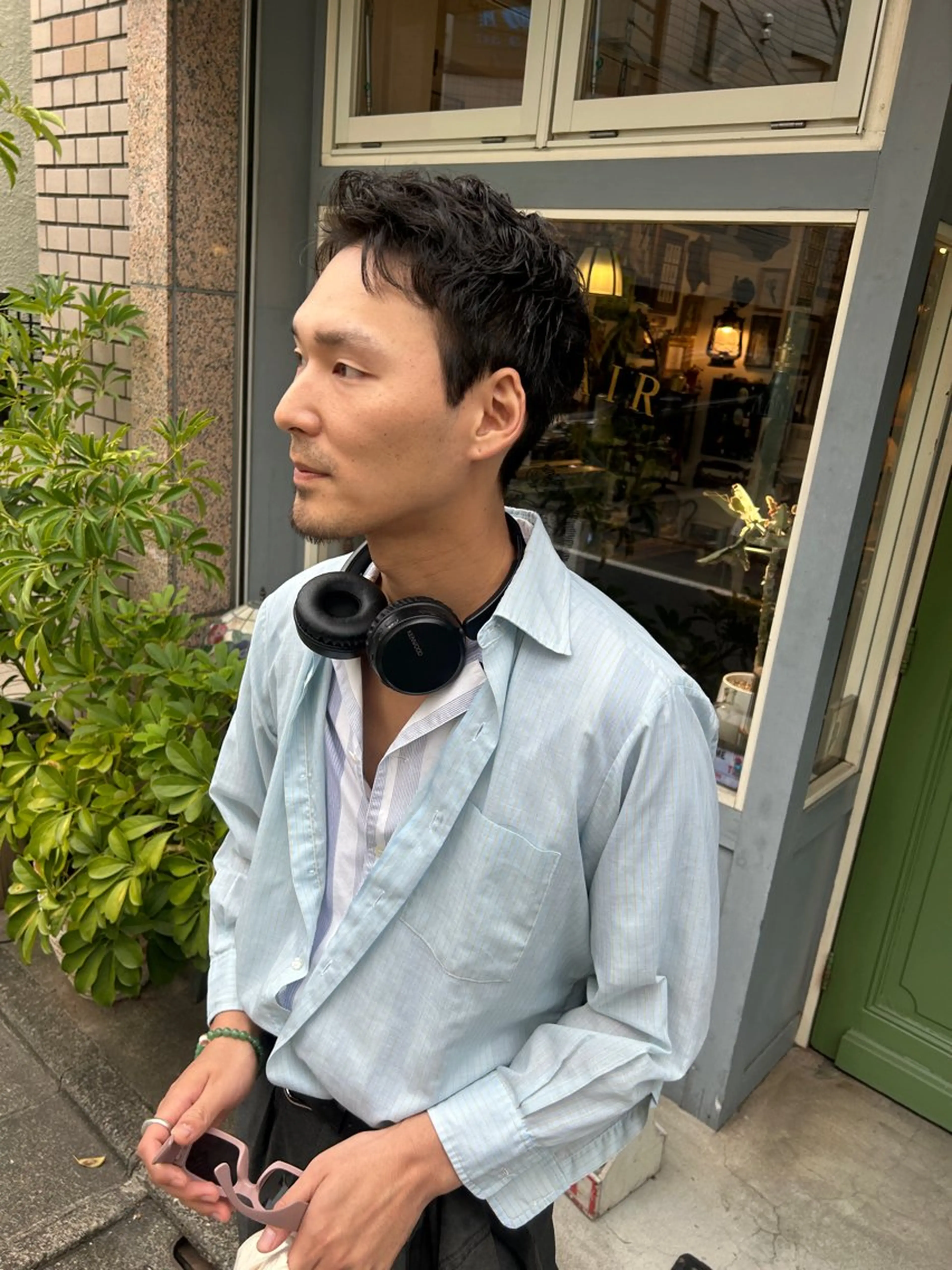 ショート パーマ メンズ カット パーマ 清水千優/パーマ/透 明感カラー/メンズのヘアスタイル