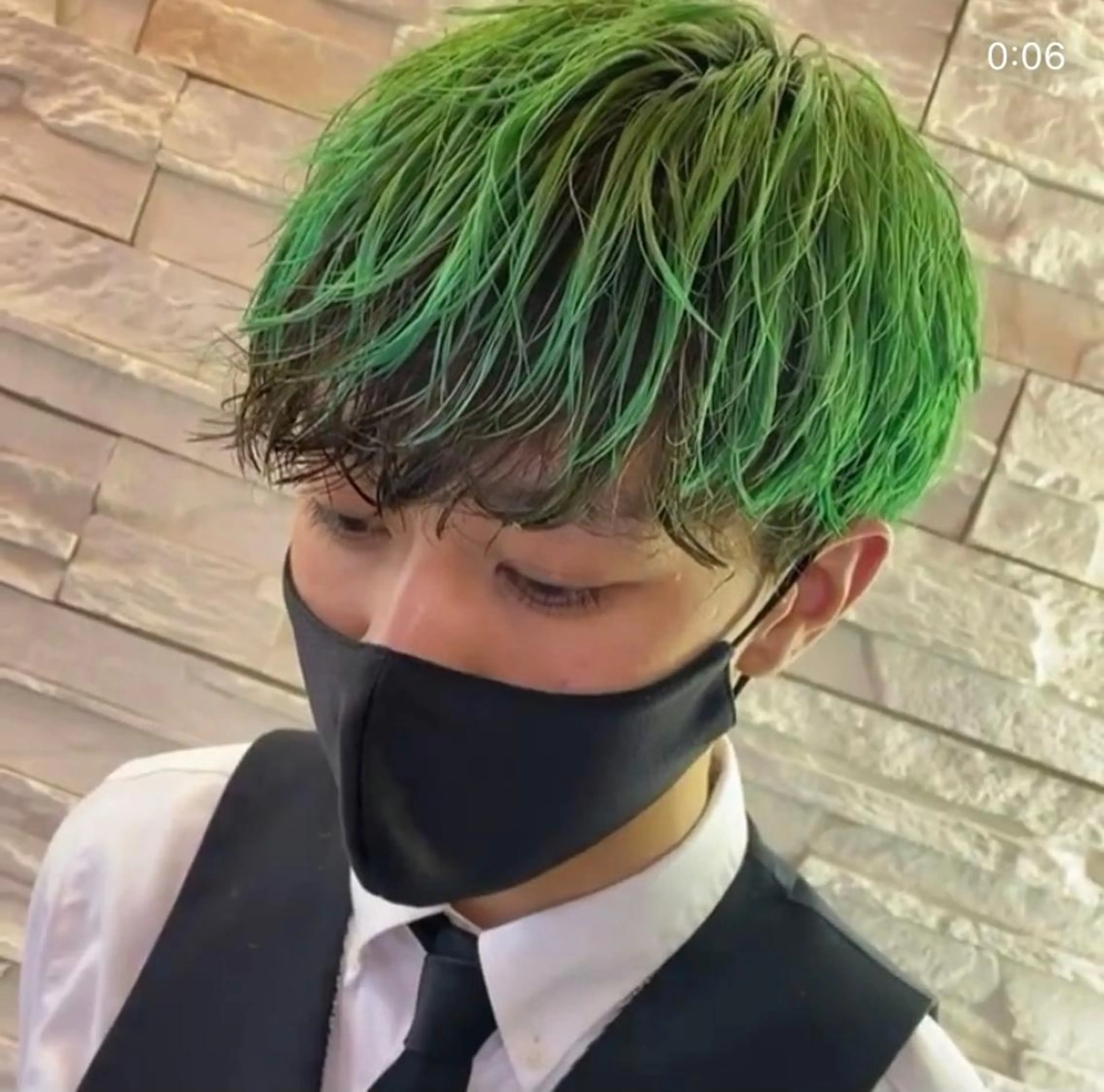 カット+トリプルカラーの写真