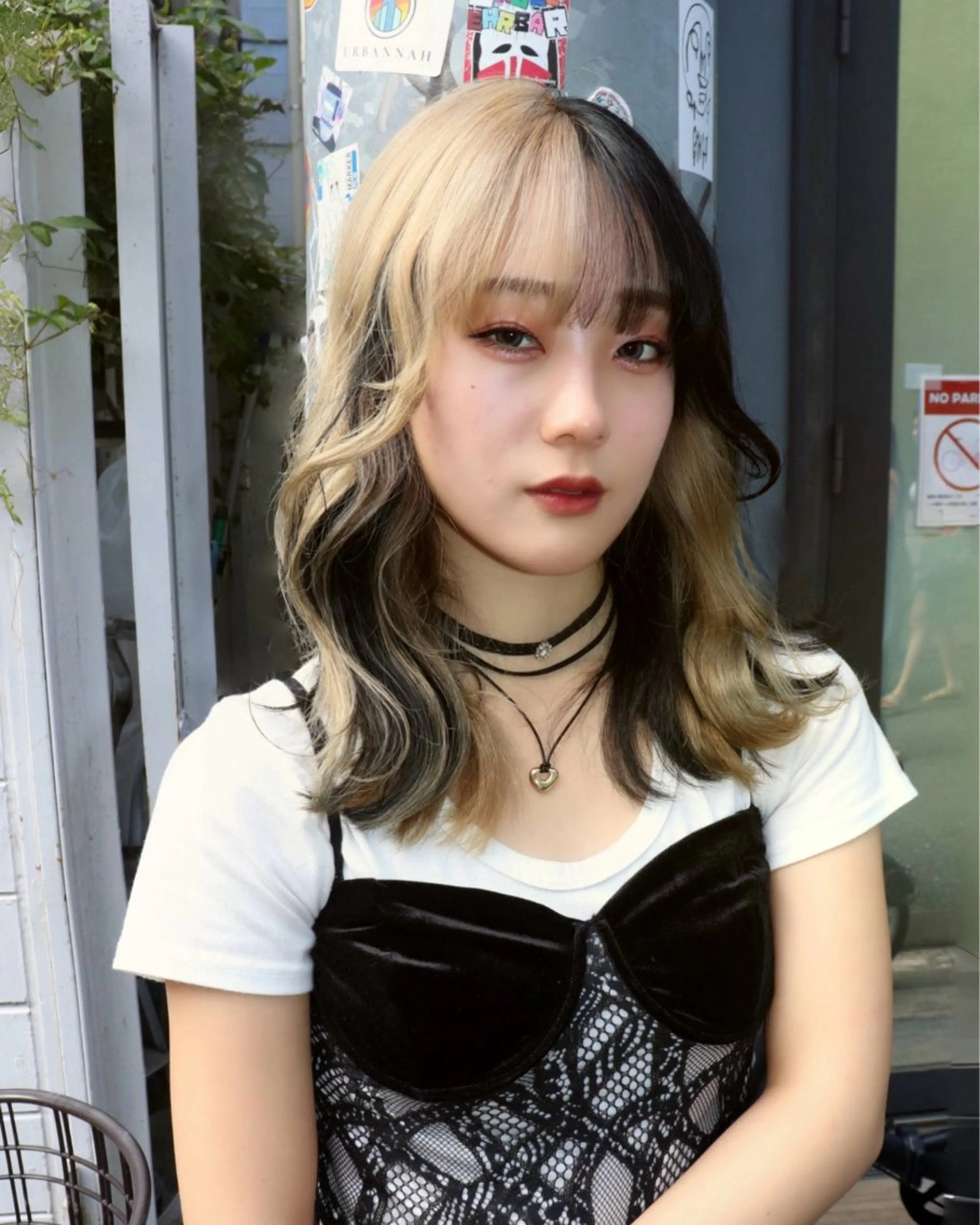 セミロング カラー ヘアアレンジ @kyoniyy KYONIのヘアスタイル