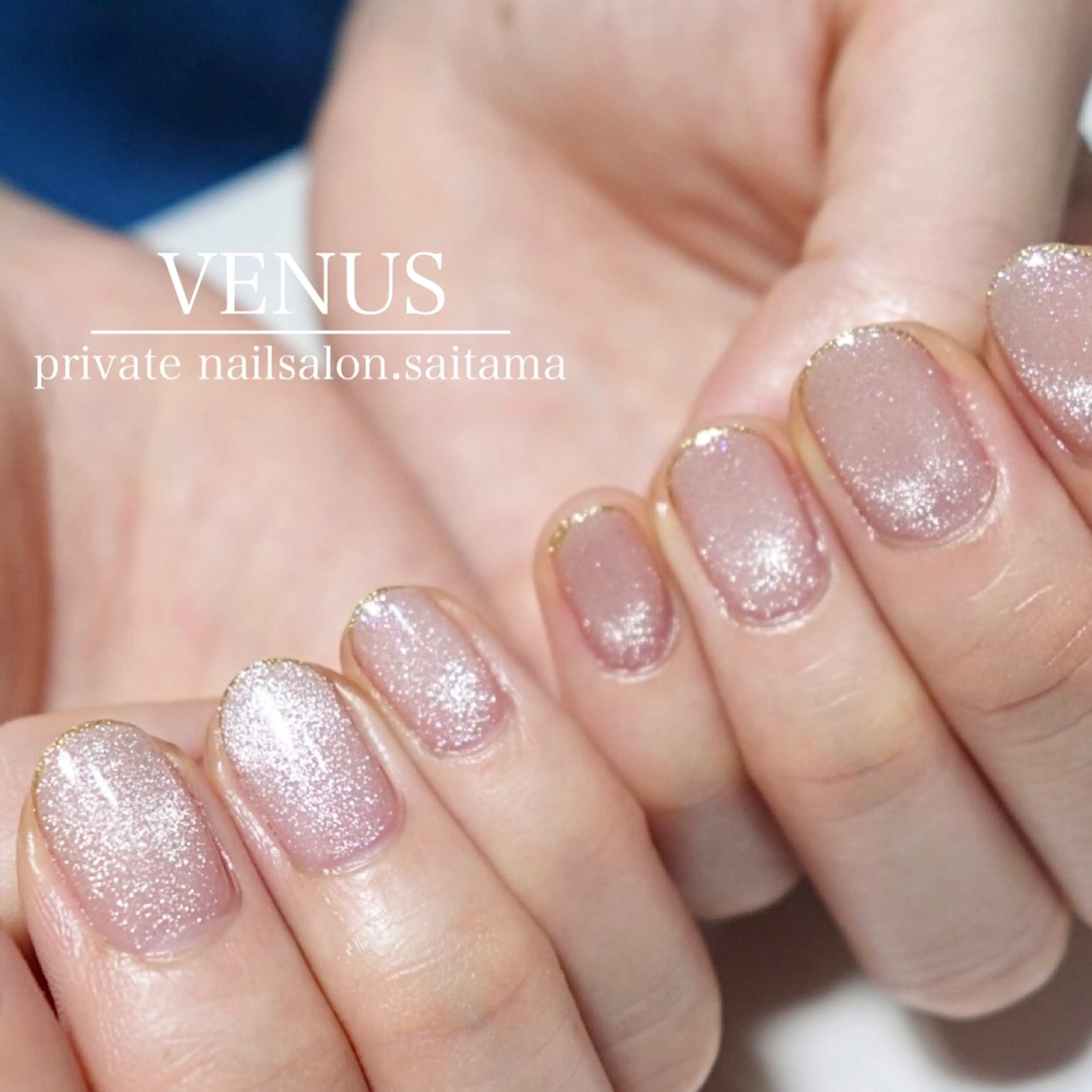 ネイル ラメ(グリッター) マグネットネイル オフィスネイル ハンドネイル nailsalon VENUSのネイルデザイン
