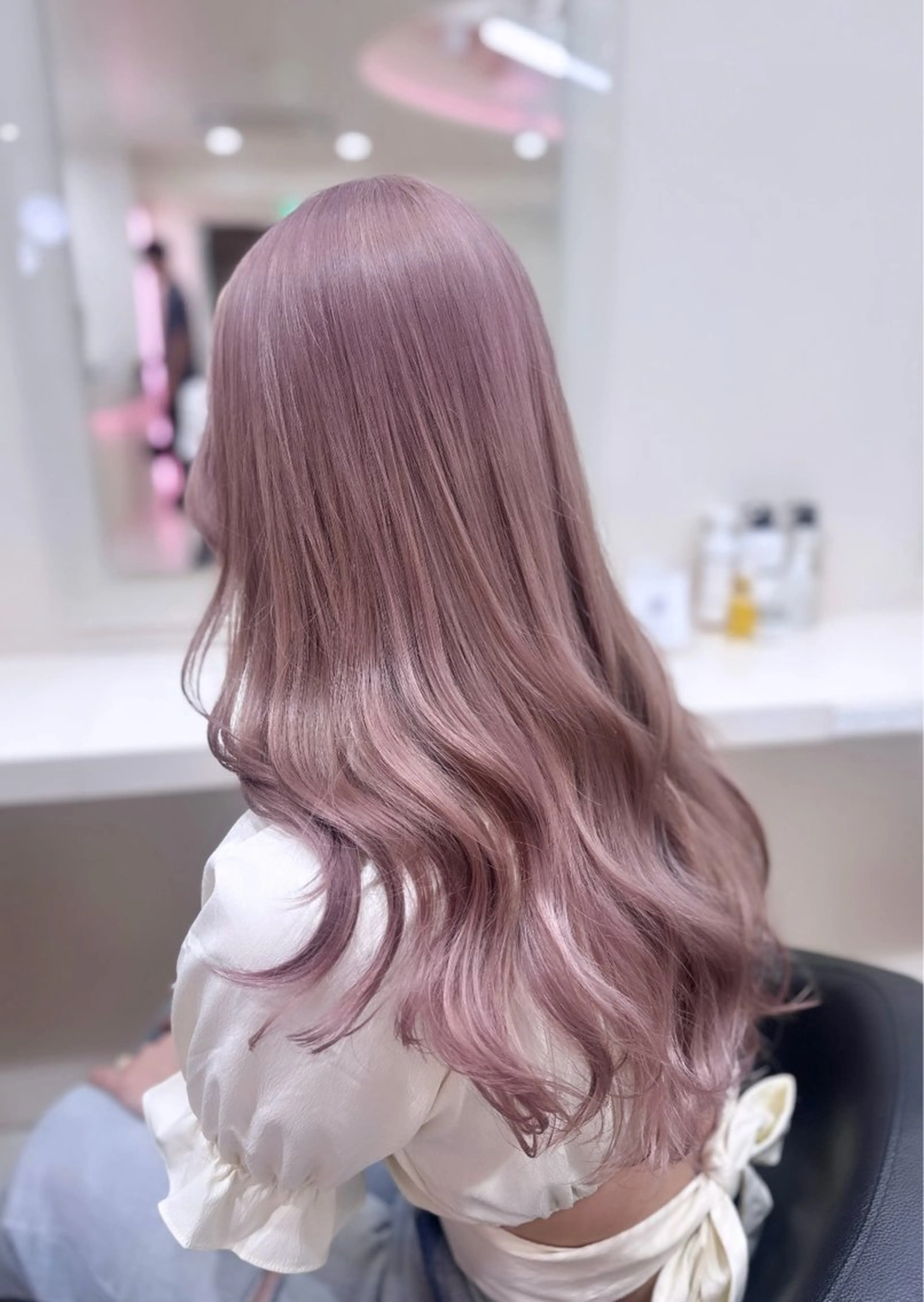 ロング ヘアカラー トリートメント 🎀淡めモテカラー WAKANA🎀のヘアスタイル
