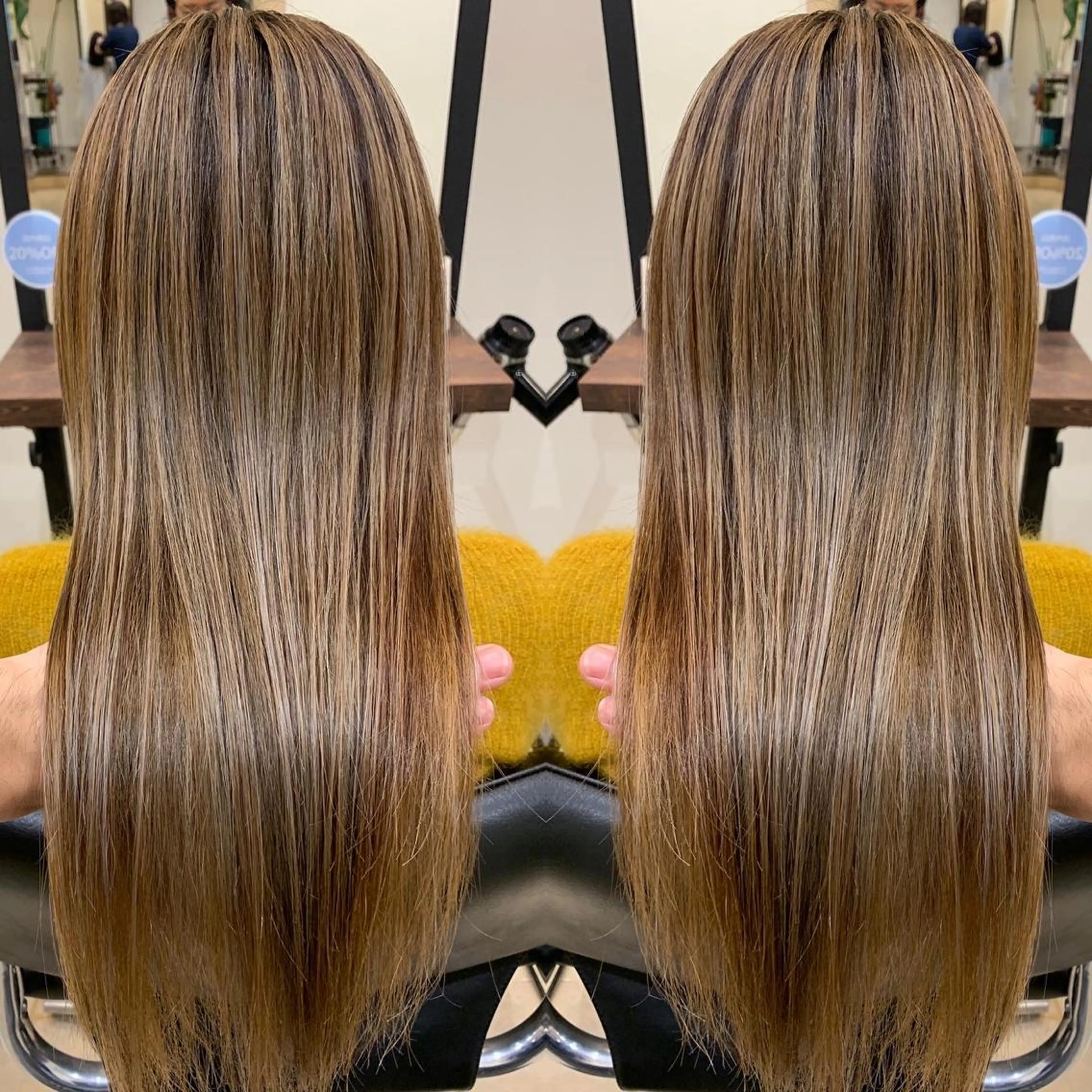 ロング カラー バレイヤージュ レイヤーカット 伊藤 裕貴のヘアスタイル