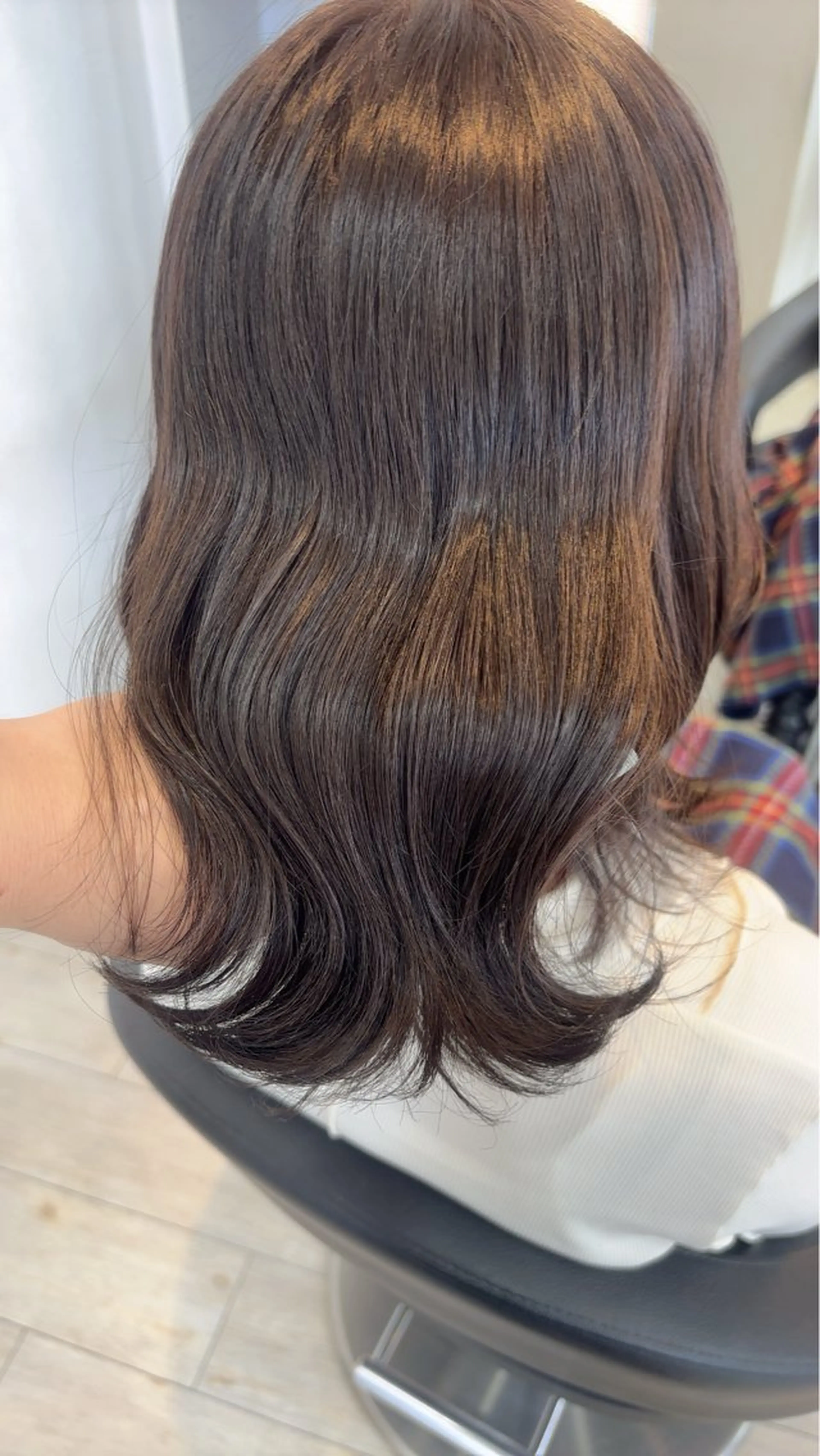 カラー ブリーチ ブリーチなしカラー オリーブカラー オレンジ miyu/ボブ/ 透明感カラー/栄のヘアスタイル