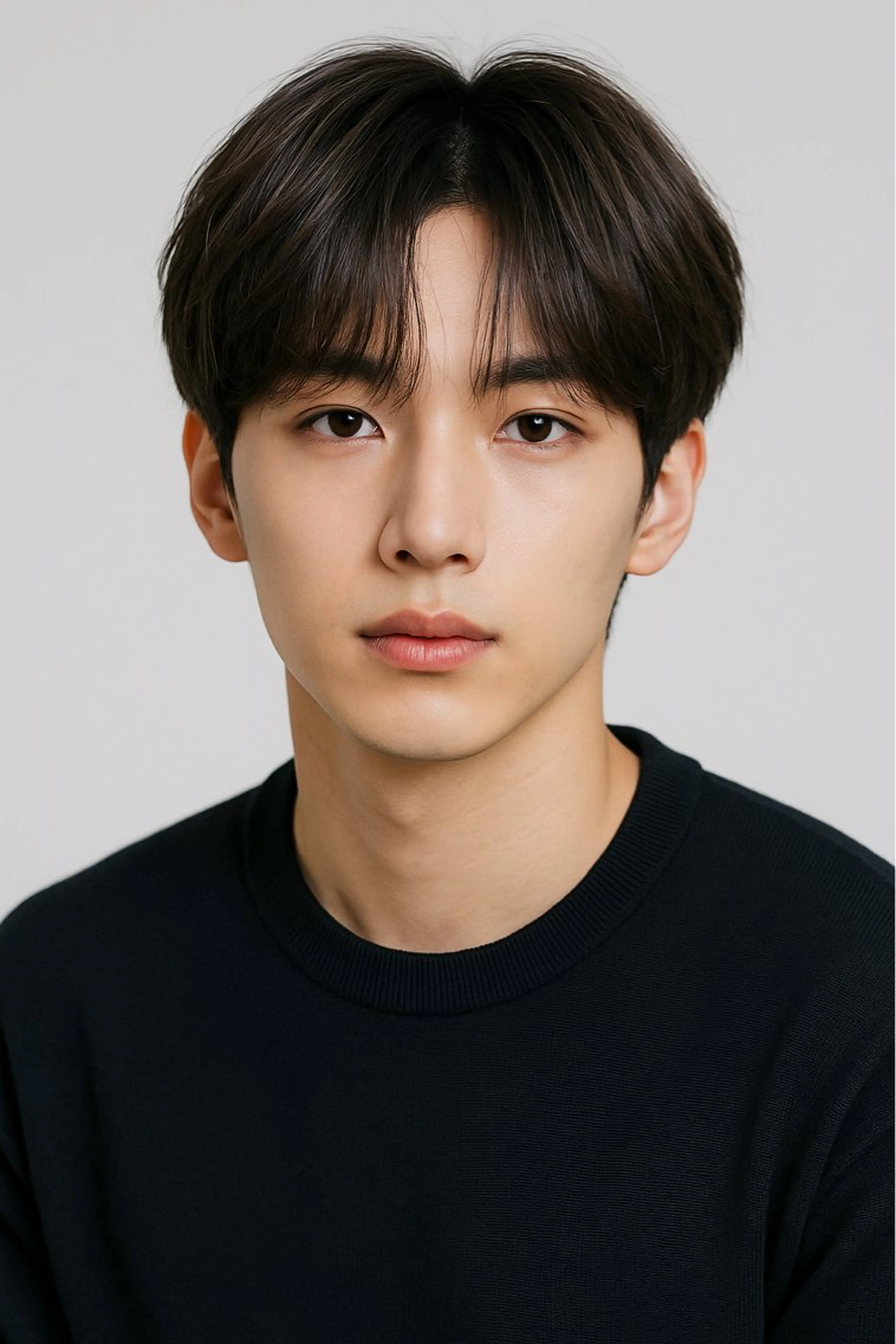 メンズ センターパート メンズ韓国風 韓国マッシュ マッシュウルフ マッシュ 縮毛矯正&髪質改善/ きょうの🐺のヘアスタイル