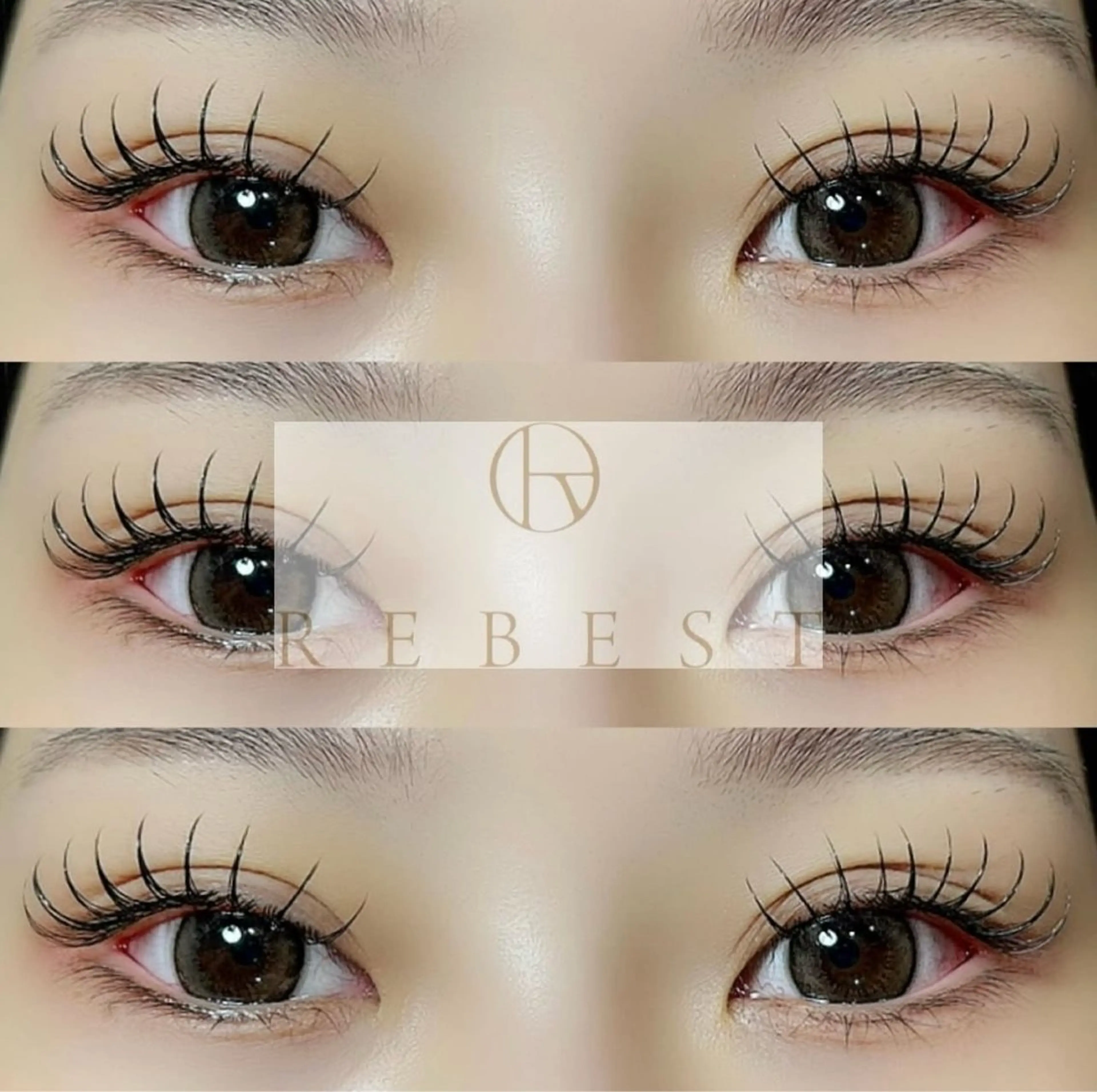 マツエク・マツパ フラットラッシュ yuuka REBEST心斎橋のマツエク・マツパデザイン