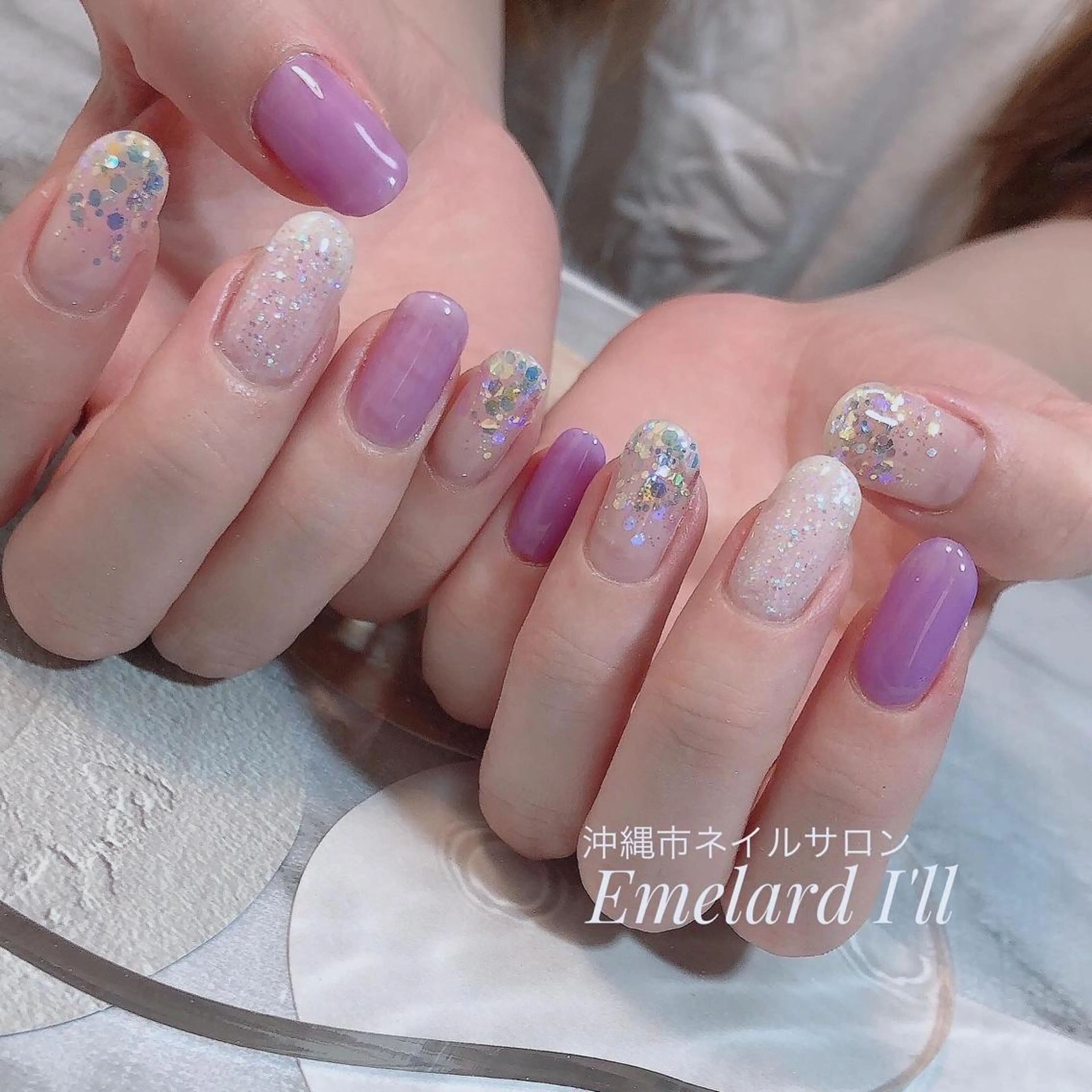 ネイル マグネットネイル 沖縄市ネイルサロン エメラルドアイルのネイルデザイン