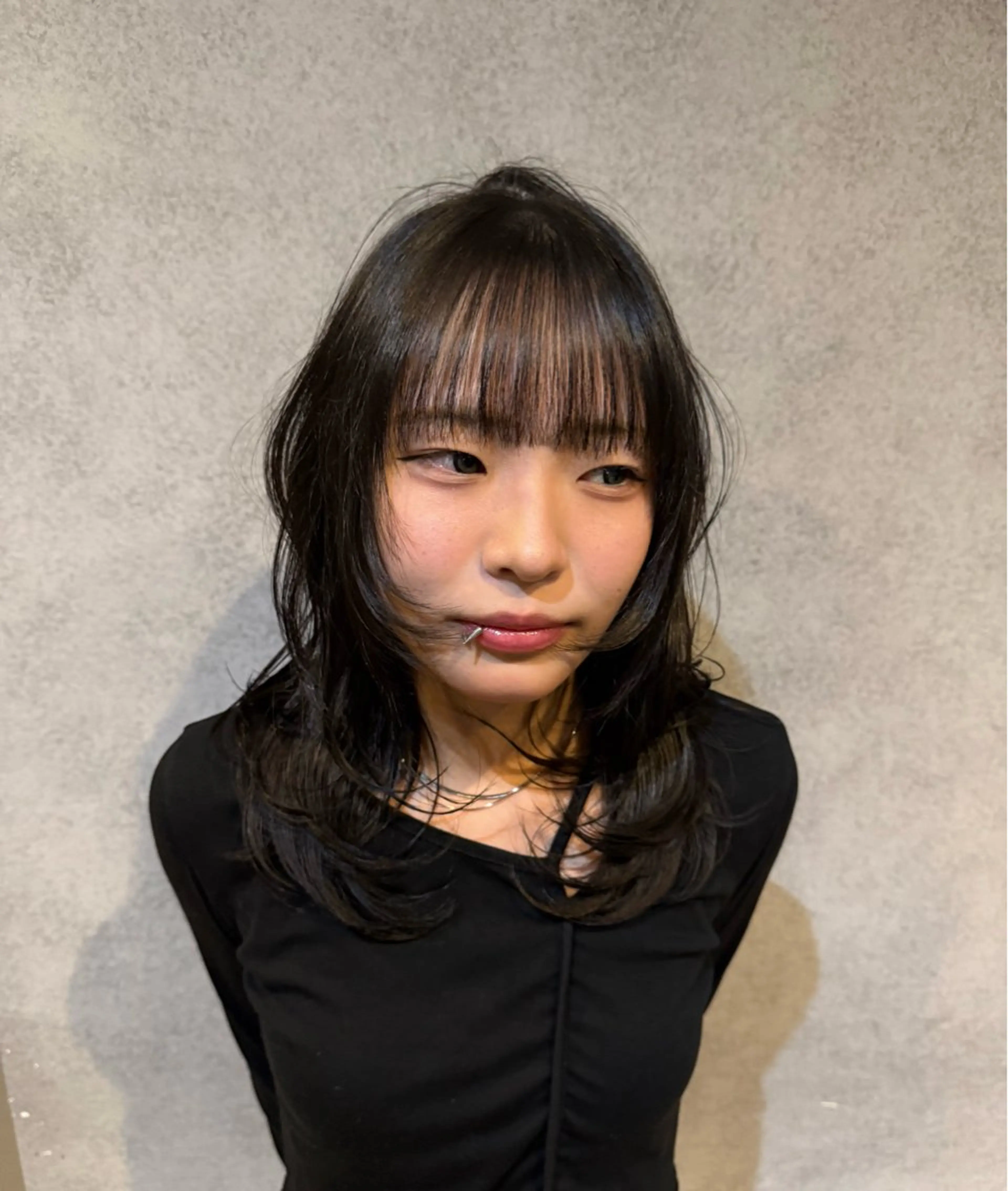 ロング カラー 黒髪 透明感カラー ハッシュカット レイヤーカット カット ヘアカラー トリートメント メンズカット/パーマ 艶カラーTAIGA︎のヘアスタイル