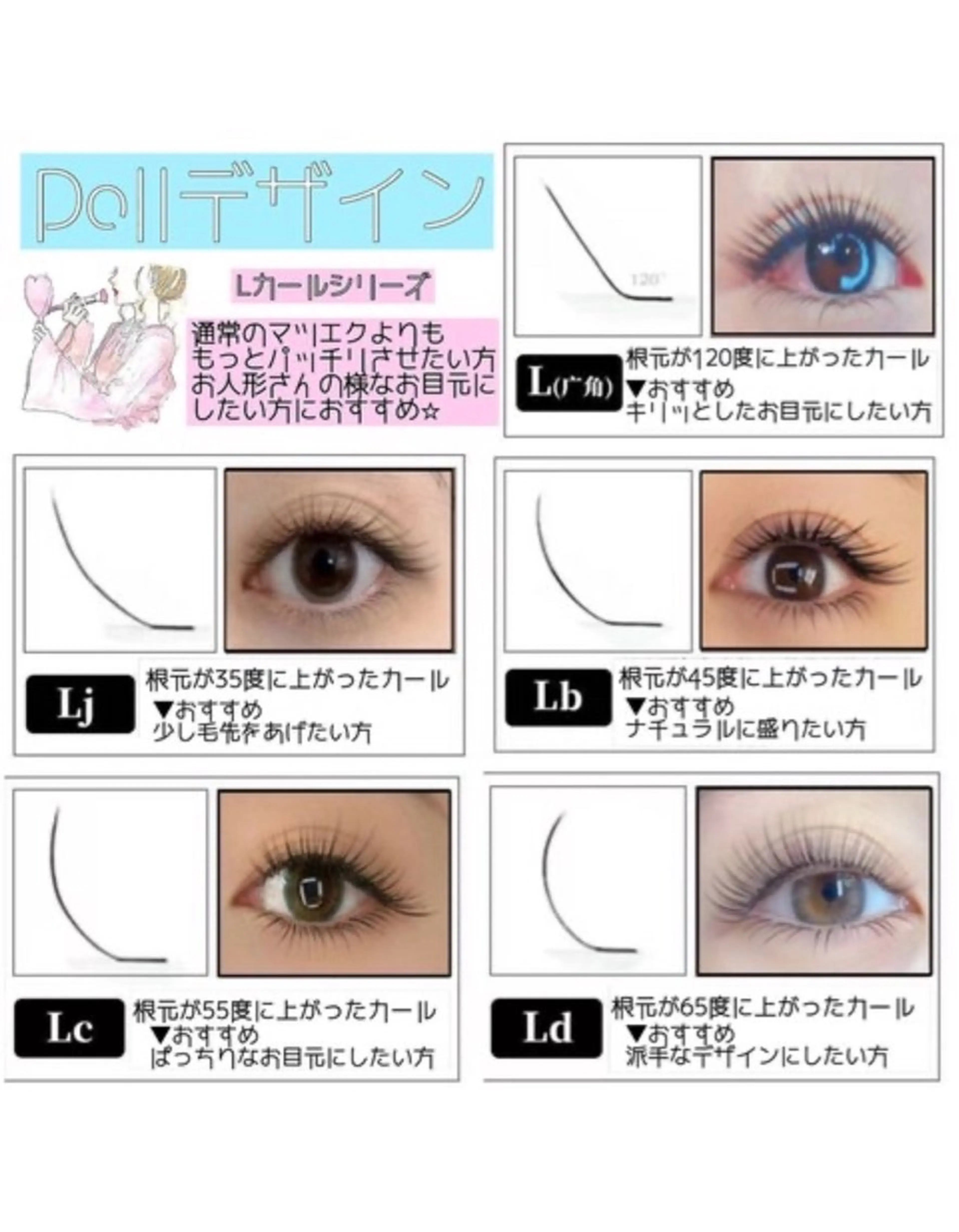 LカールシリーズDollデザイン100本の写真