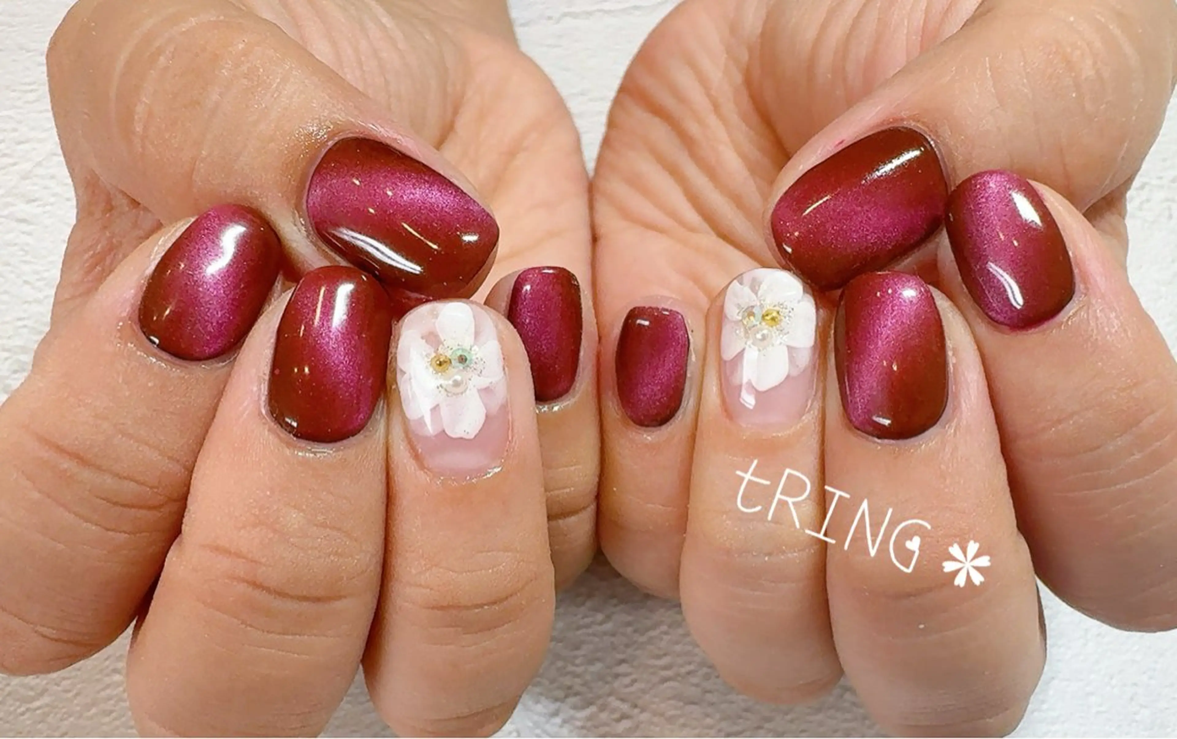 ネイル ハンドネイル tRING＊ しいの木台のネイルデザイン