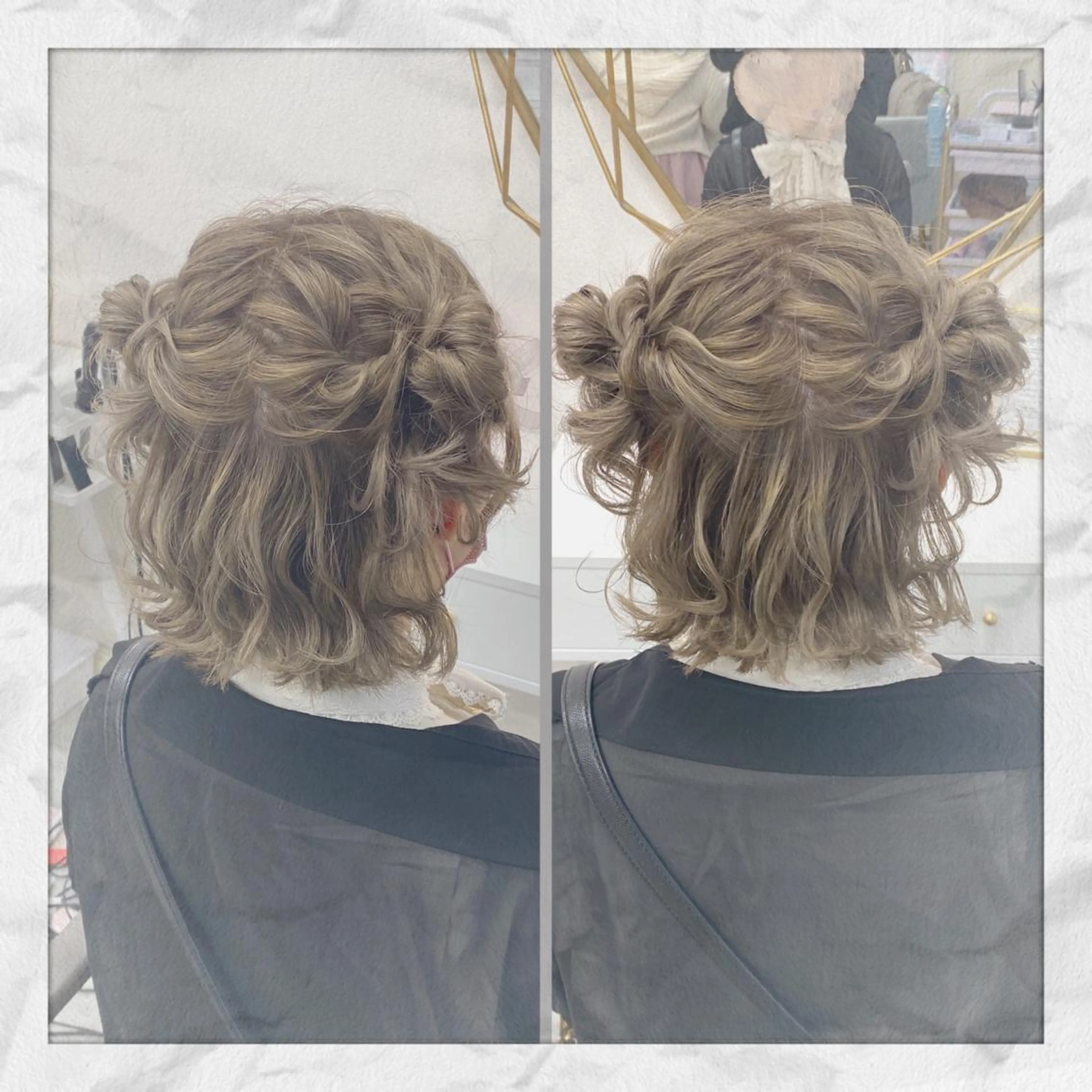 ショート ヘアアレンジ ヘアセット ヘアセット/着付け 𓇼 松本 夏美𓇼のヘアスタイル