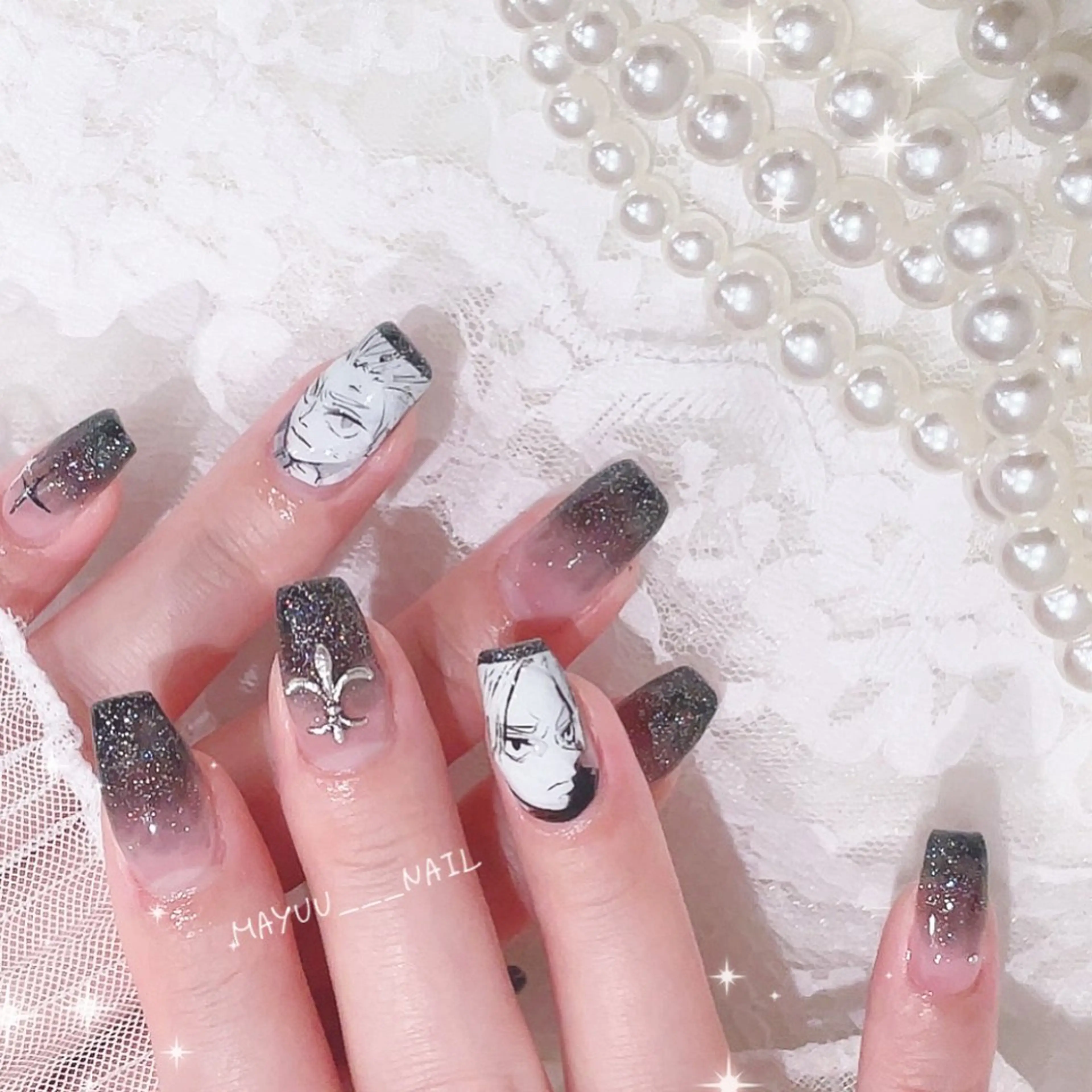 ネイル ハンドネイル 🎀 Mayu 🎀痛ネイルのネイルデザイン