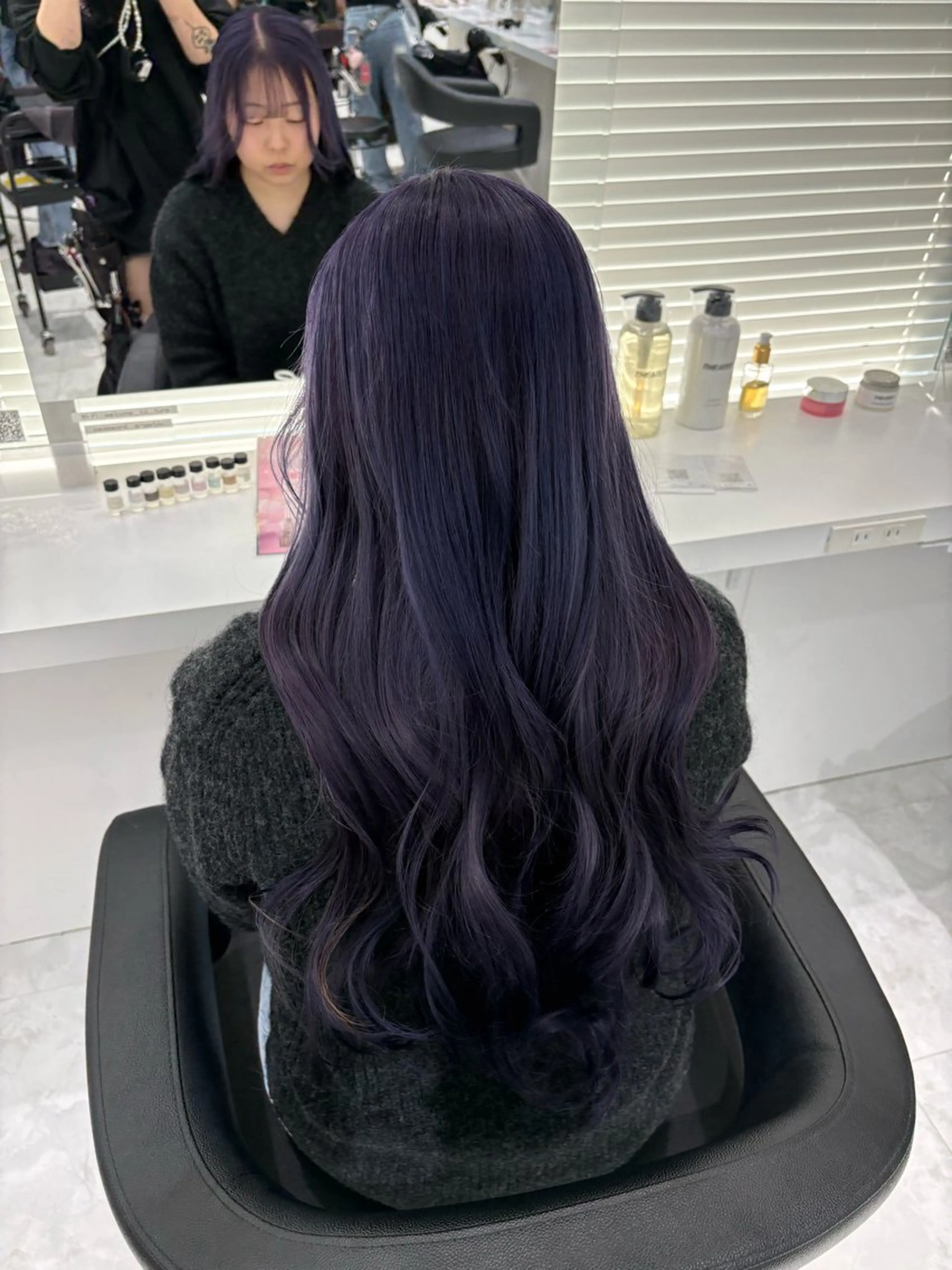 ロング カラー ヘアカラー 🤍ྀི透ける寒色 Cocoa🤍ྀིのヘアスタイル