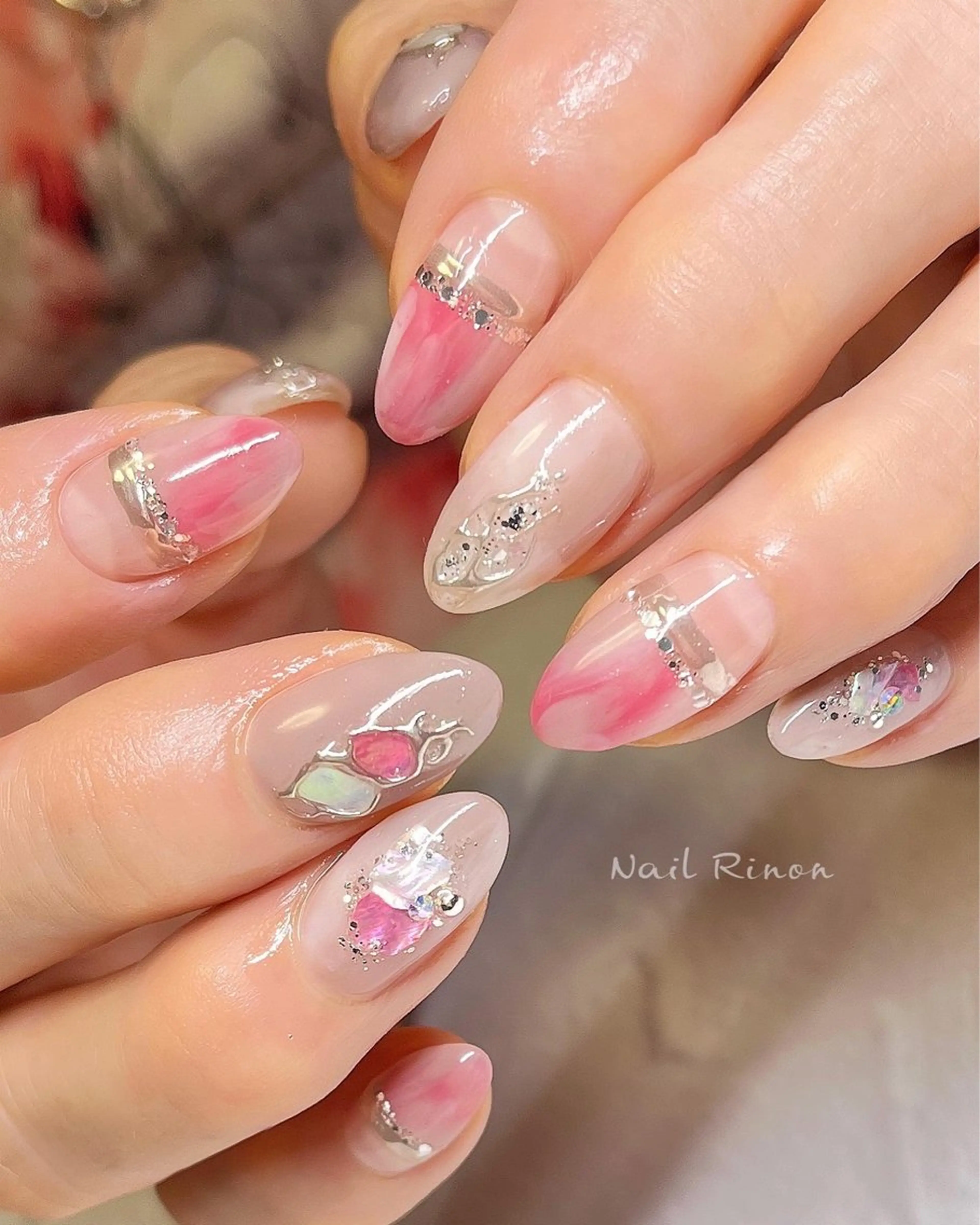 ネイル ニュアンスネイル ハンドネイル Nail Rinonのネイルデザイン