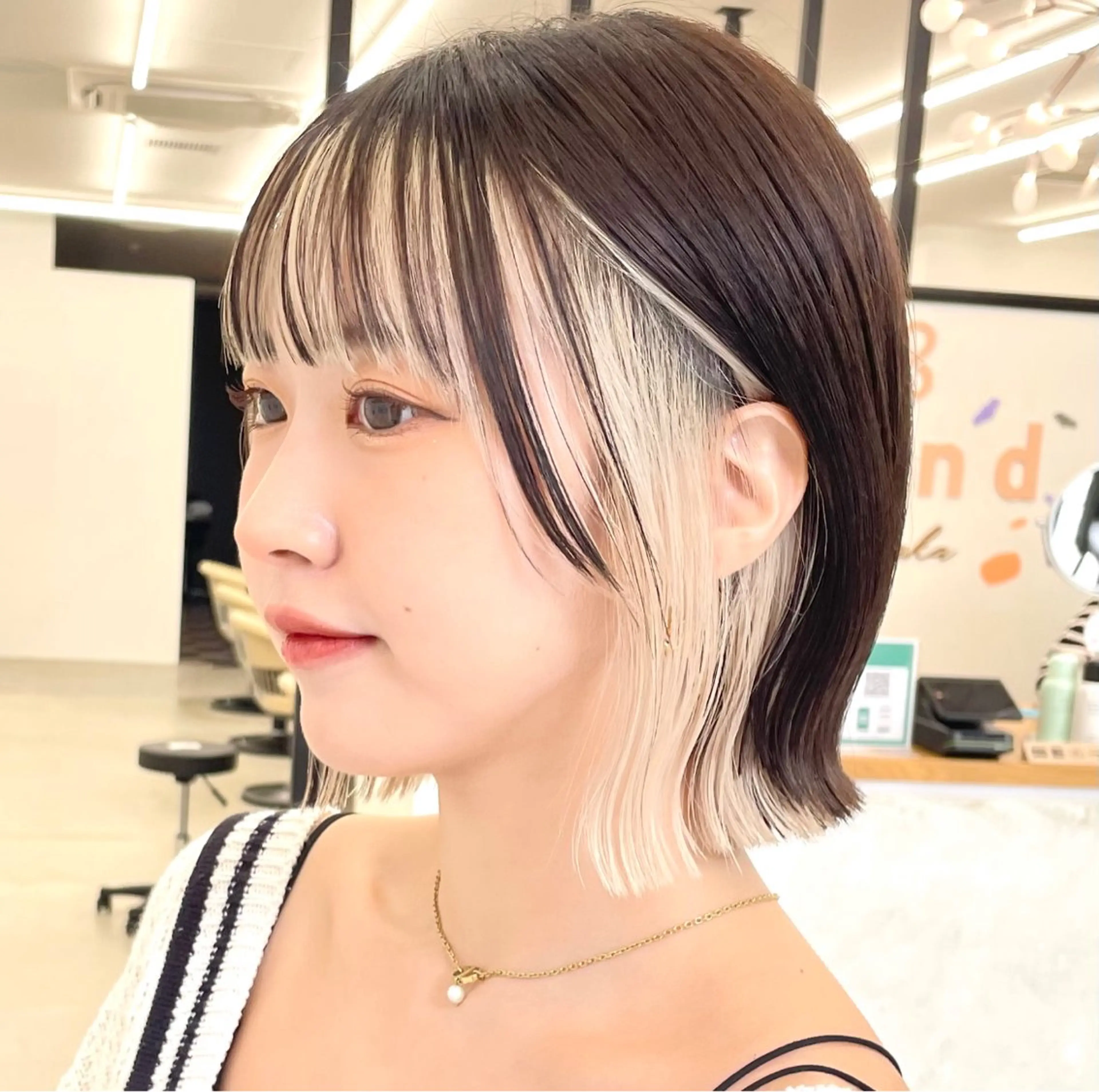 ショート カラー ミストバング  フェイスフレーミング ボブ ボブ/ショート/ 池袋/あつしのヘアスタイル