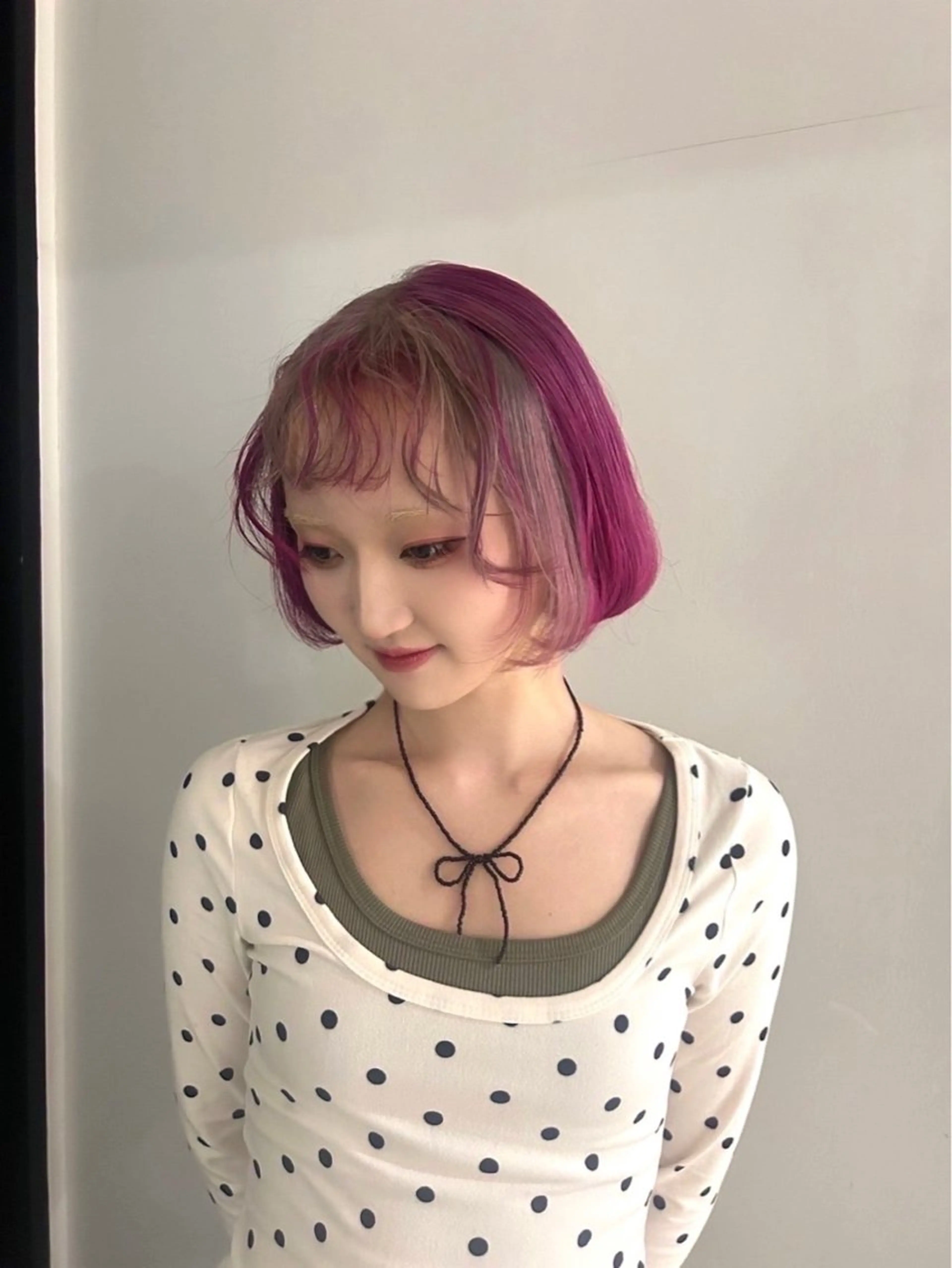 ショート カラー SALOWIN 原宿 IL Salice所属・MIMI🌻໋᳝݊ 個性派カラー⑅ ⸝꙳のヘアスタイル