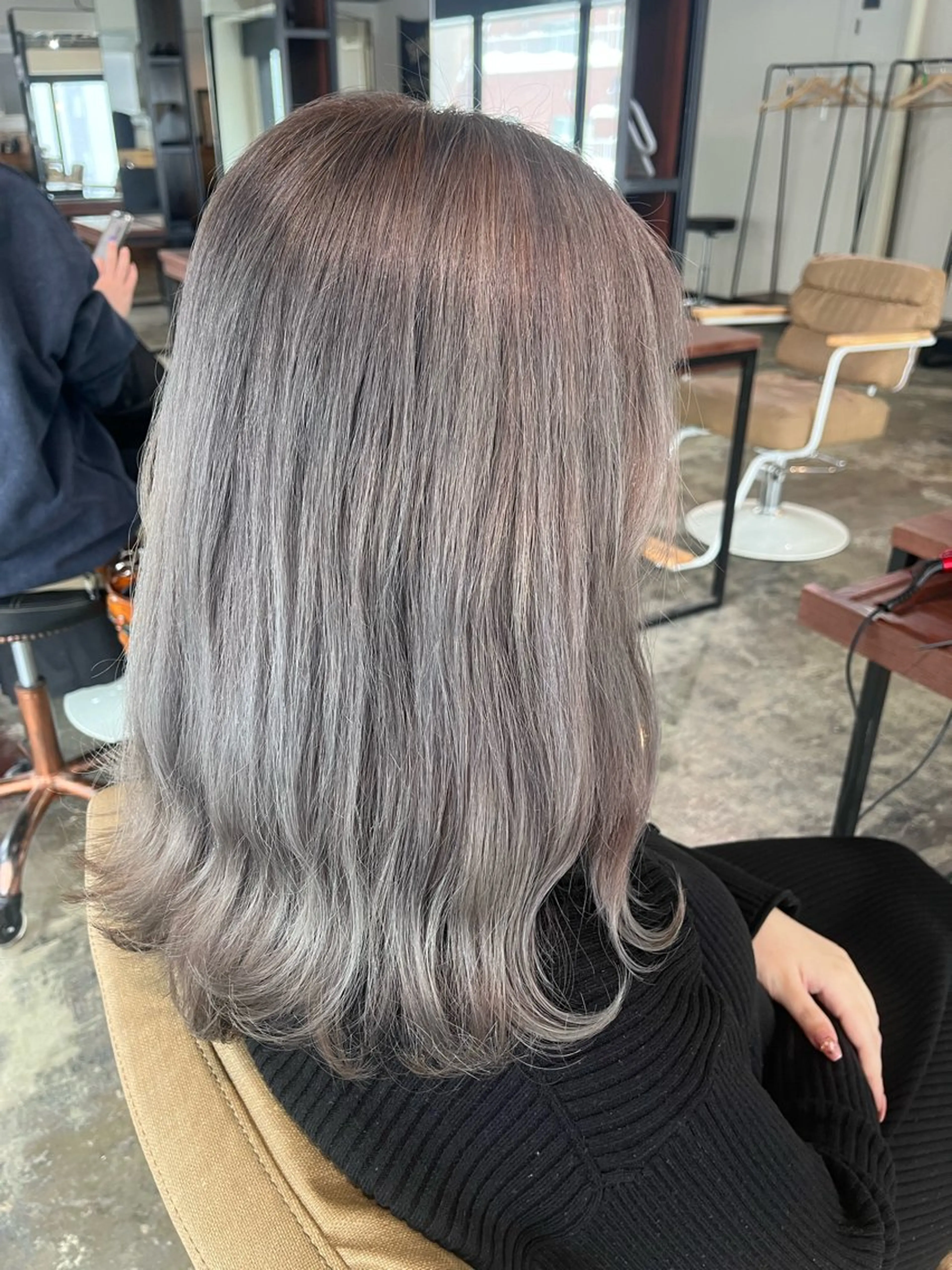 ミディアム カラー ヘアカラー ❄︎YUNA❄︎ 《お手軽イメチェン》のヘアスタイル