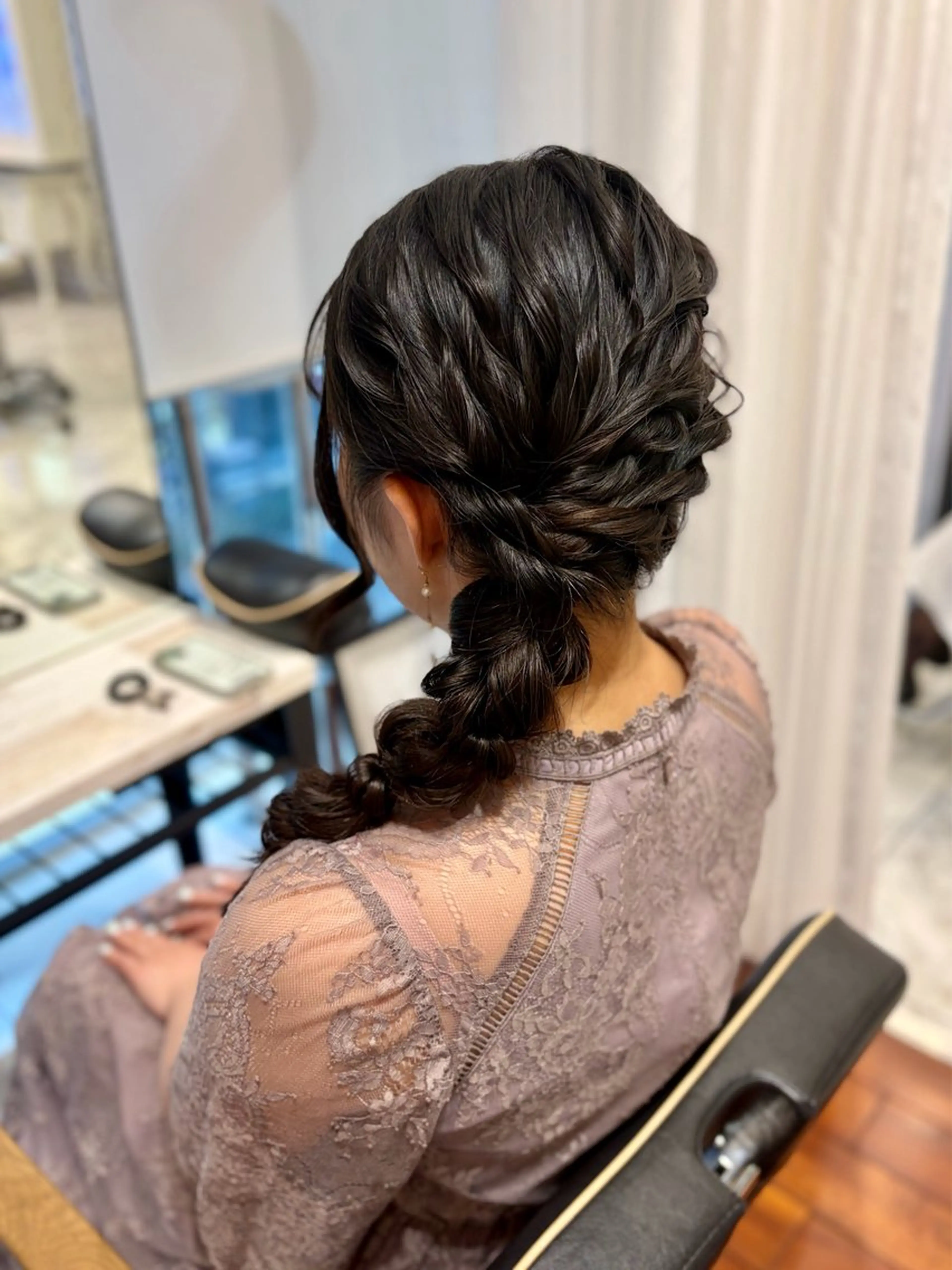 ヘアアレンジ 結婚式・ブライダル ヘアセット 🌸銀座No.1パー マ🌸いでいあやのヘアスタイル