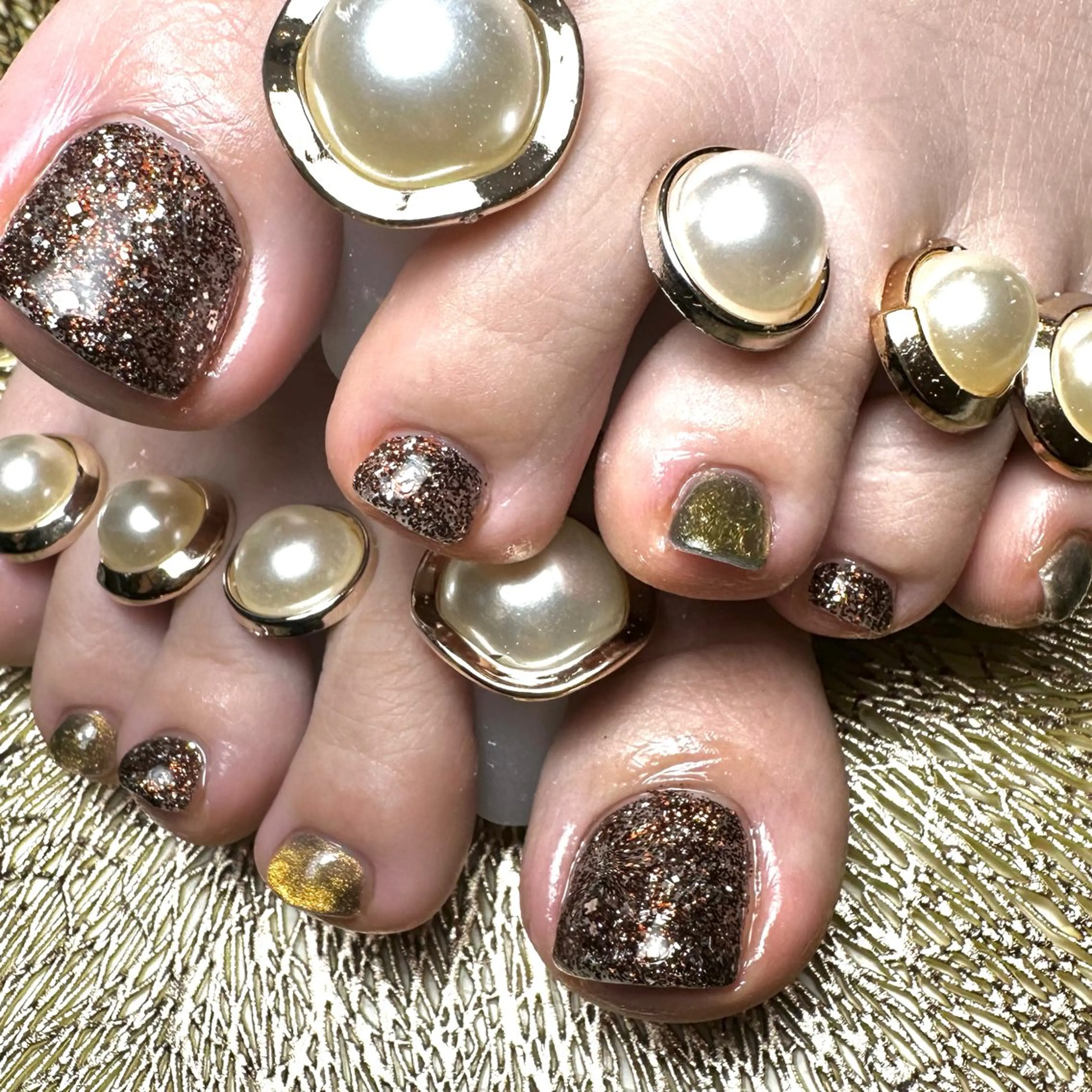 ネイル ラメ(グリッター) マグネットネイル ワンカラーネイル nail salon 凪のネイルデザイン