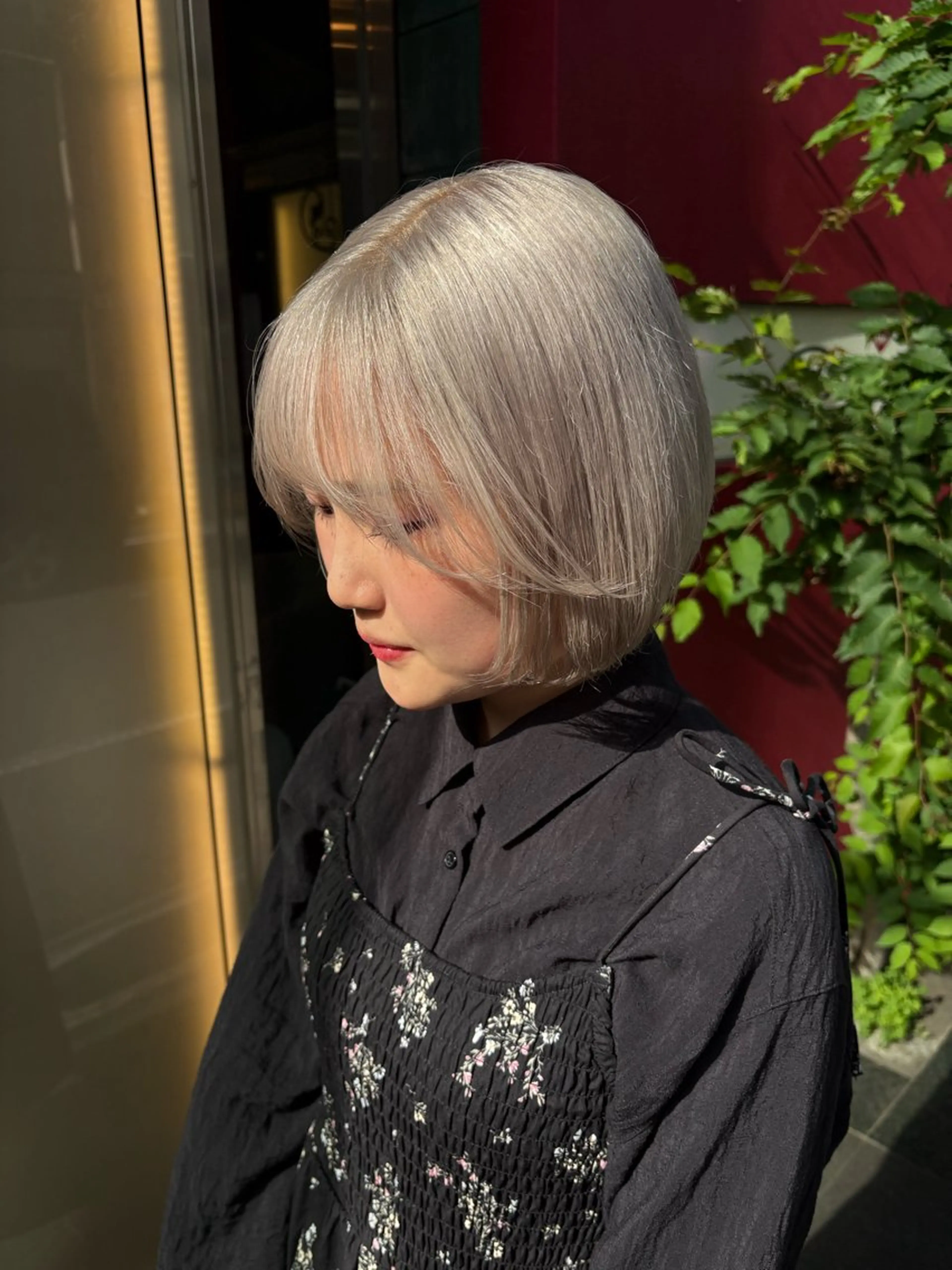 ショート カラー ホワイト/店長/カラ ー講師/錦糸町/岩崎のヘアスタイル