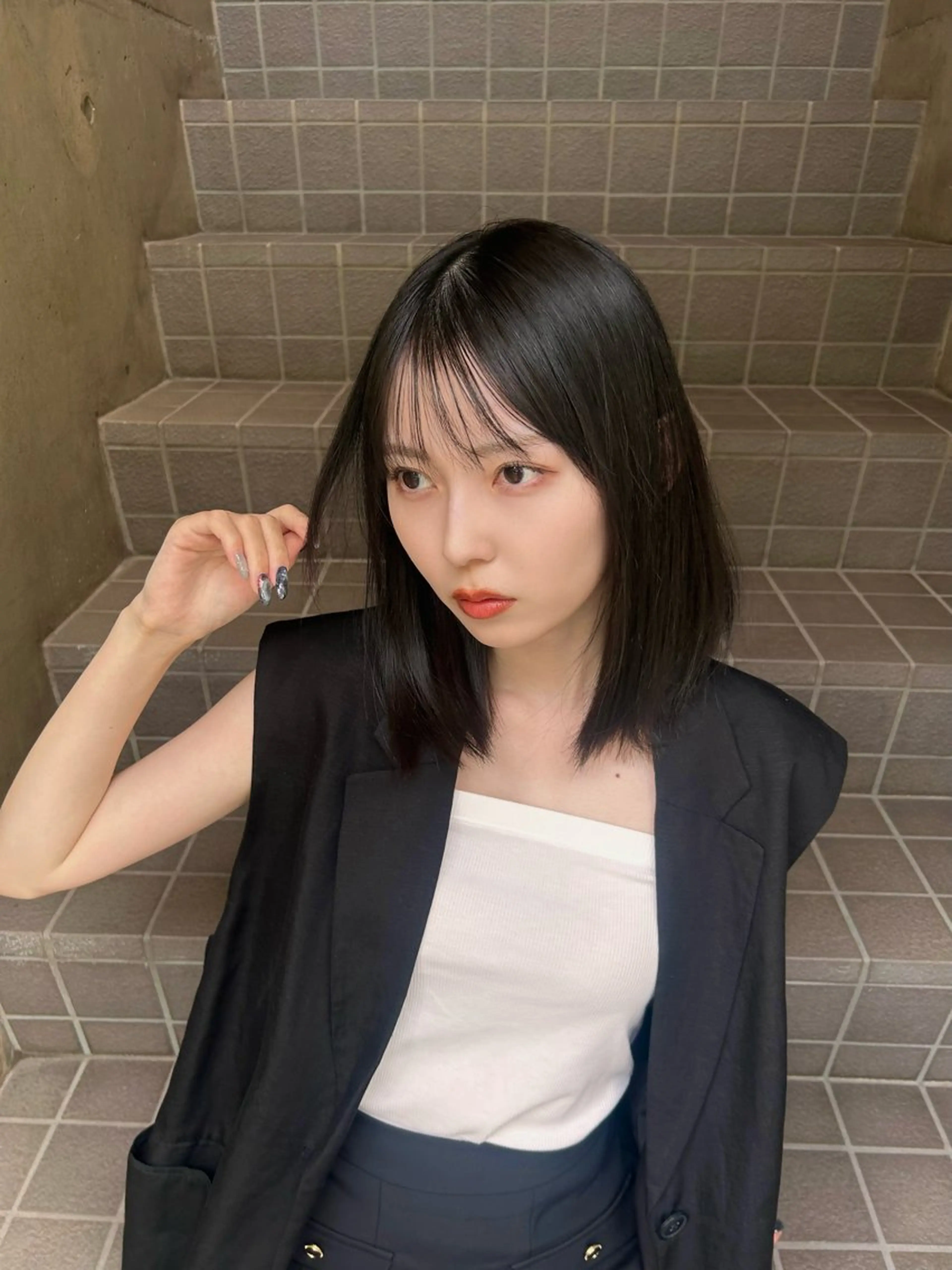 ミディアム yuka 【ユウカ】のヘアスタイル