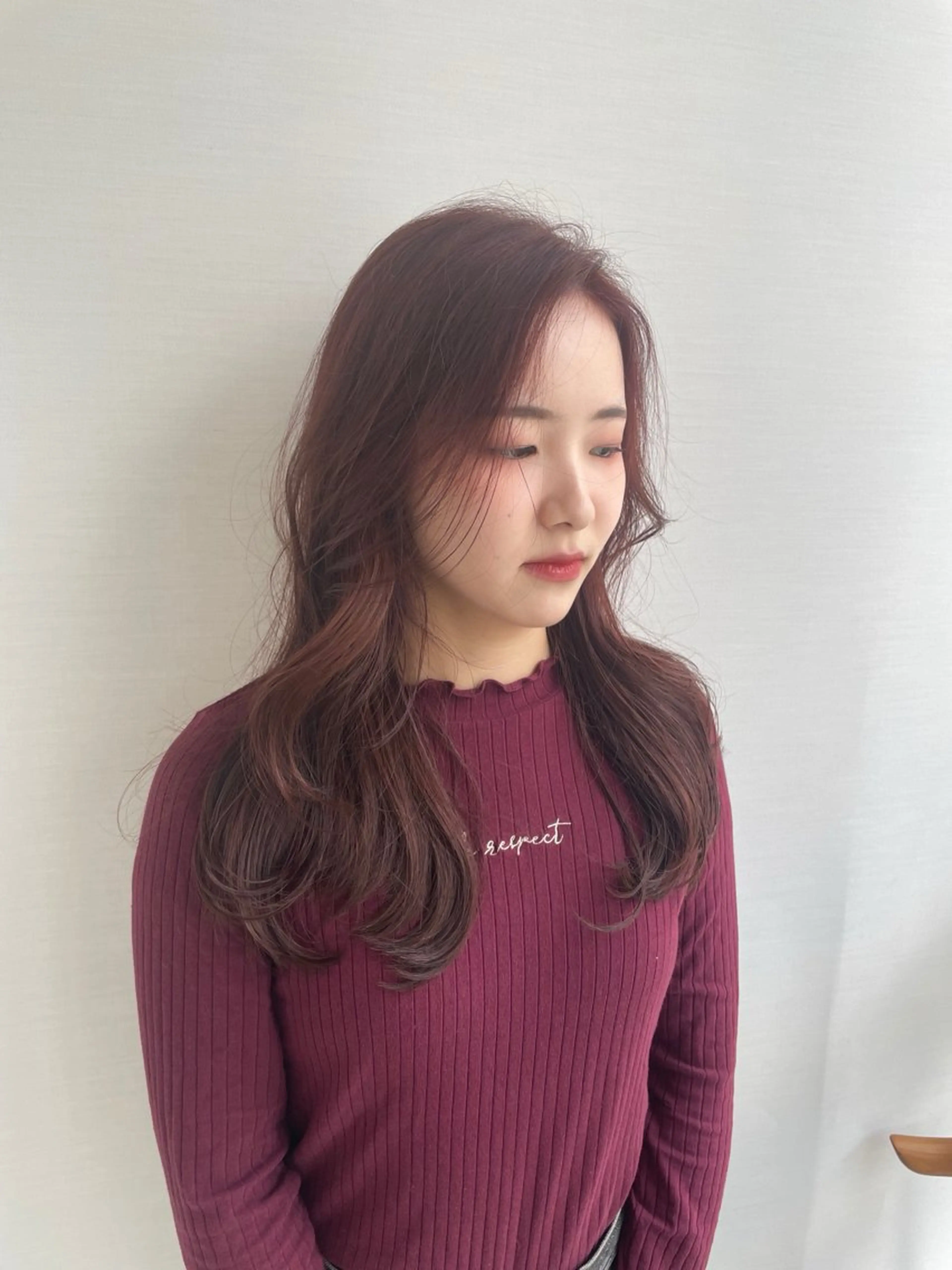 ロング カラー 韓国風ヘア RIN⌇ レイヤー⌇ 艶カラー🌙のヘアスタイル