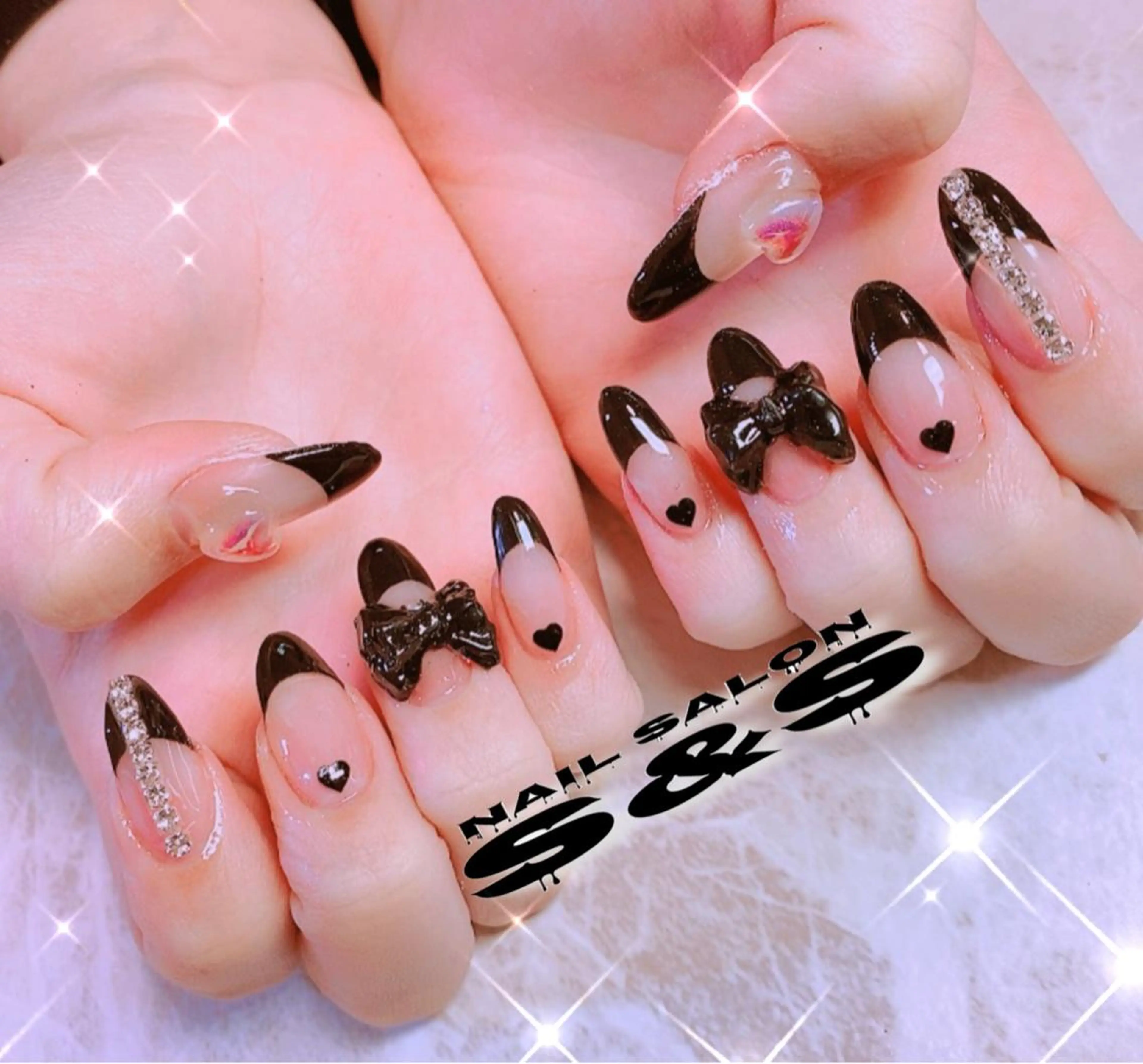 ネイル 長さ出し フレンチネイル メンズネイル 持ち込み スカルプネイル S&S 村田小百合のネイルデザイン