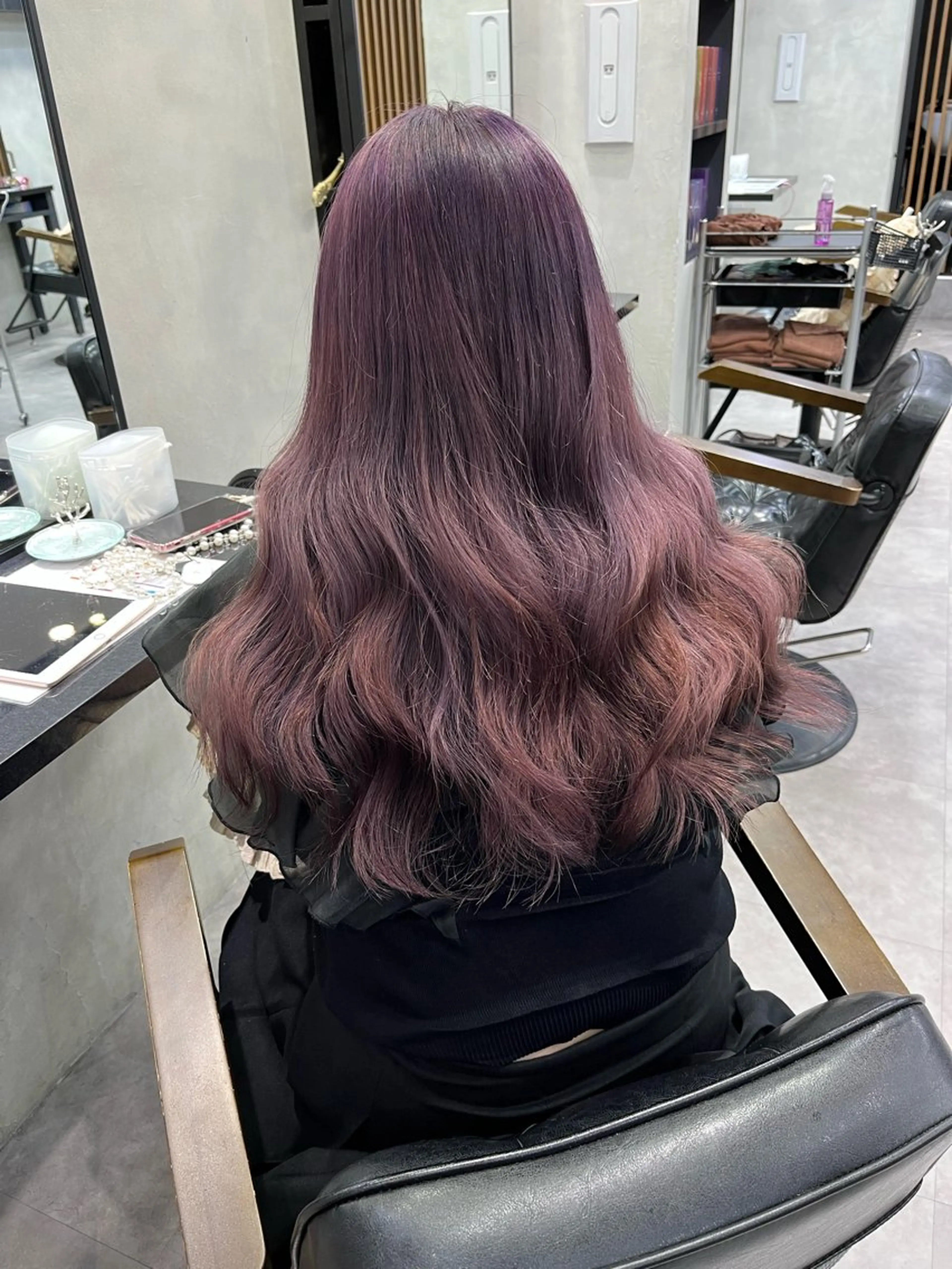 ロング 濱川響太レディース カットモデルのヘアスタイル
