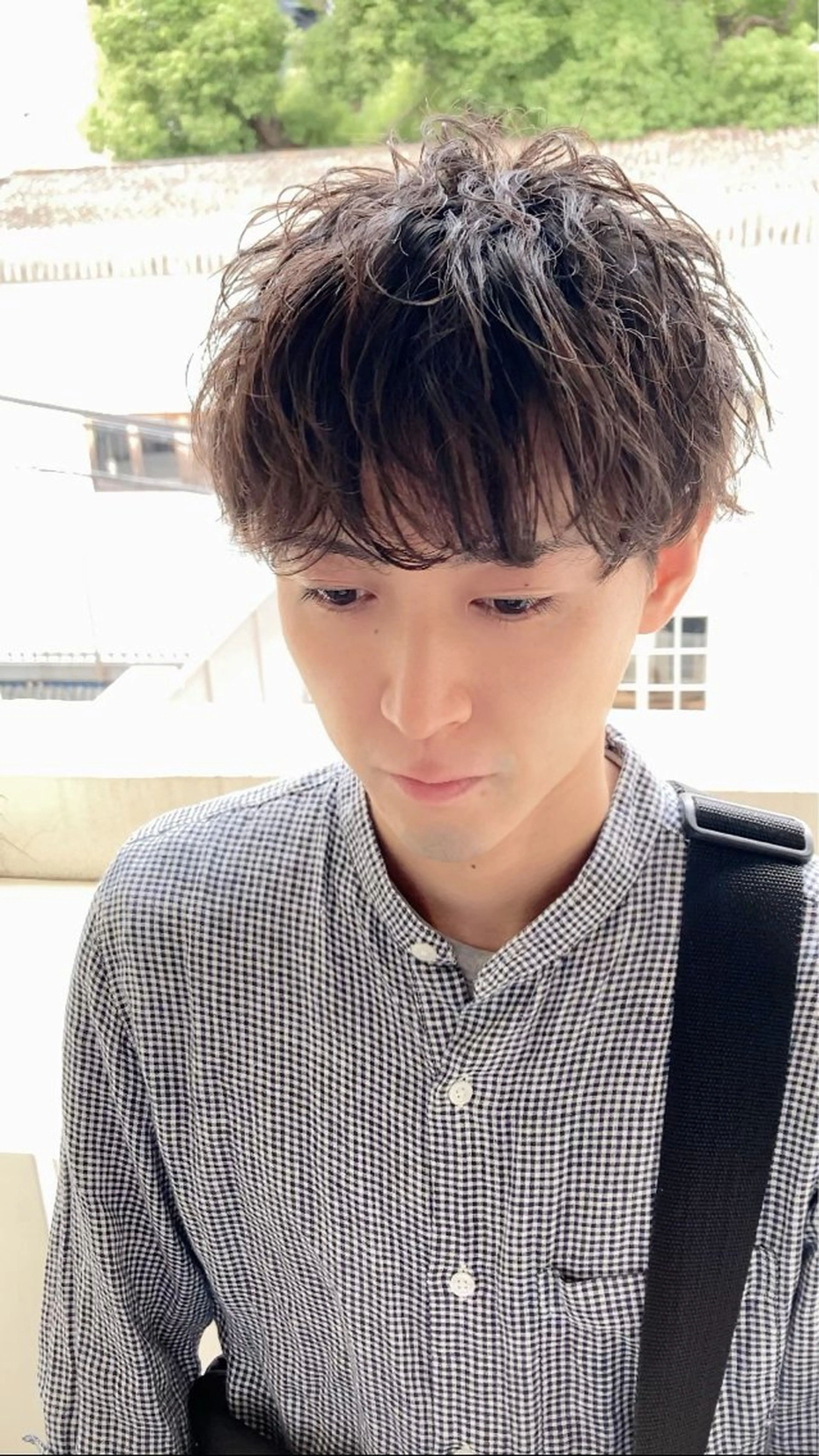 ショート メンズ マッシュ メンズパーマ 波巻きパーマ カット パーマ AUTHENTIC private mens hair salon所属・完全個室マンツーマン メンズサロン草野貴樹のヘアスタイル