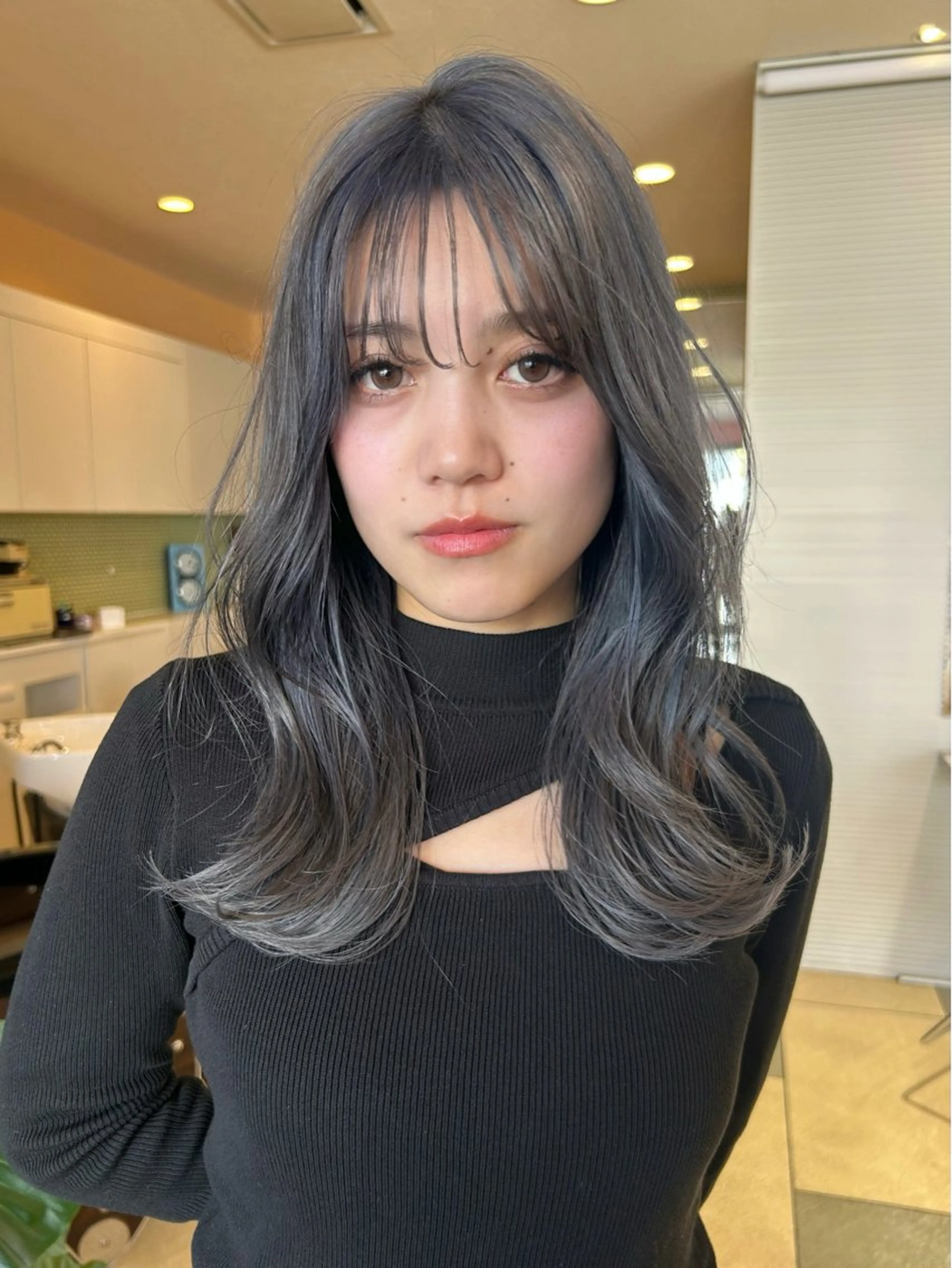 セミロング カラー 💙ルル💙 ハイトーン/レイヤーのヘアスタイル