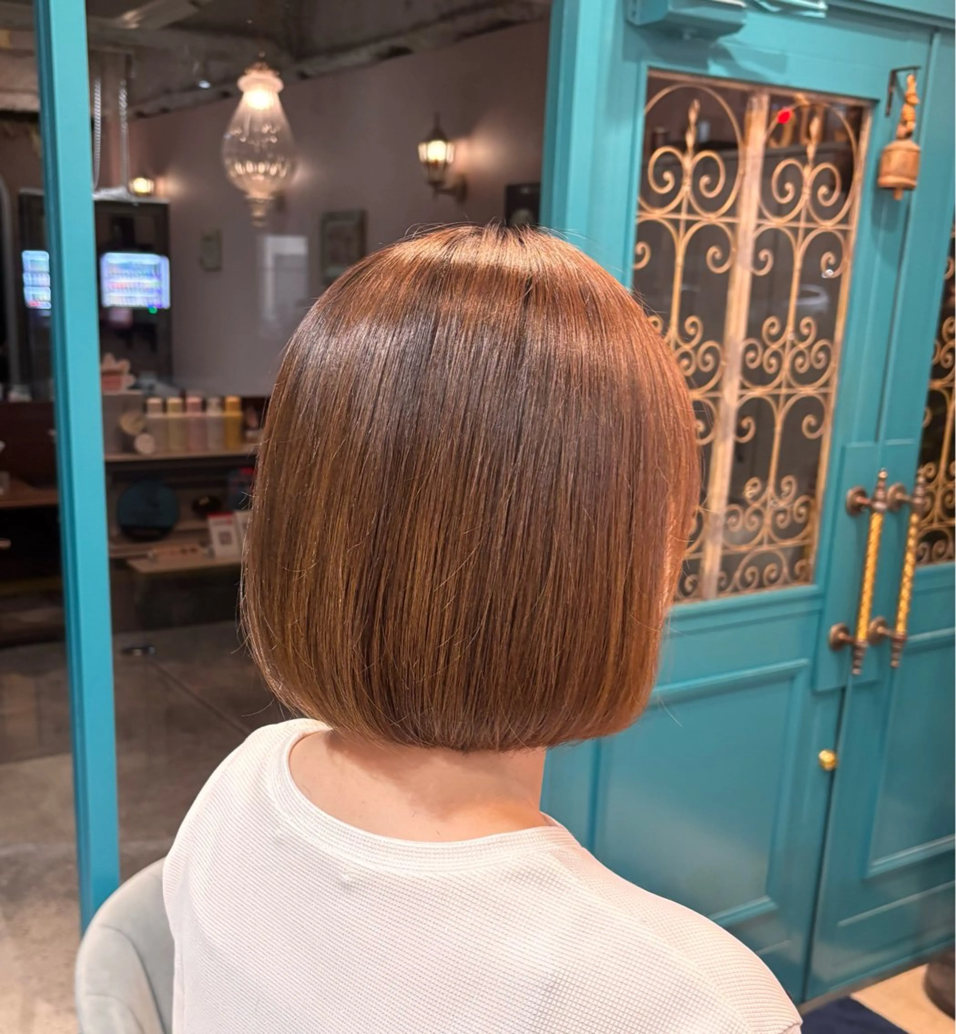 ミディアム ボブ 🌱なゆみ🌱透明感 /ナチュラル/高宮のヘアスタイル