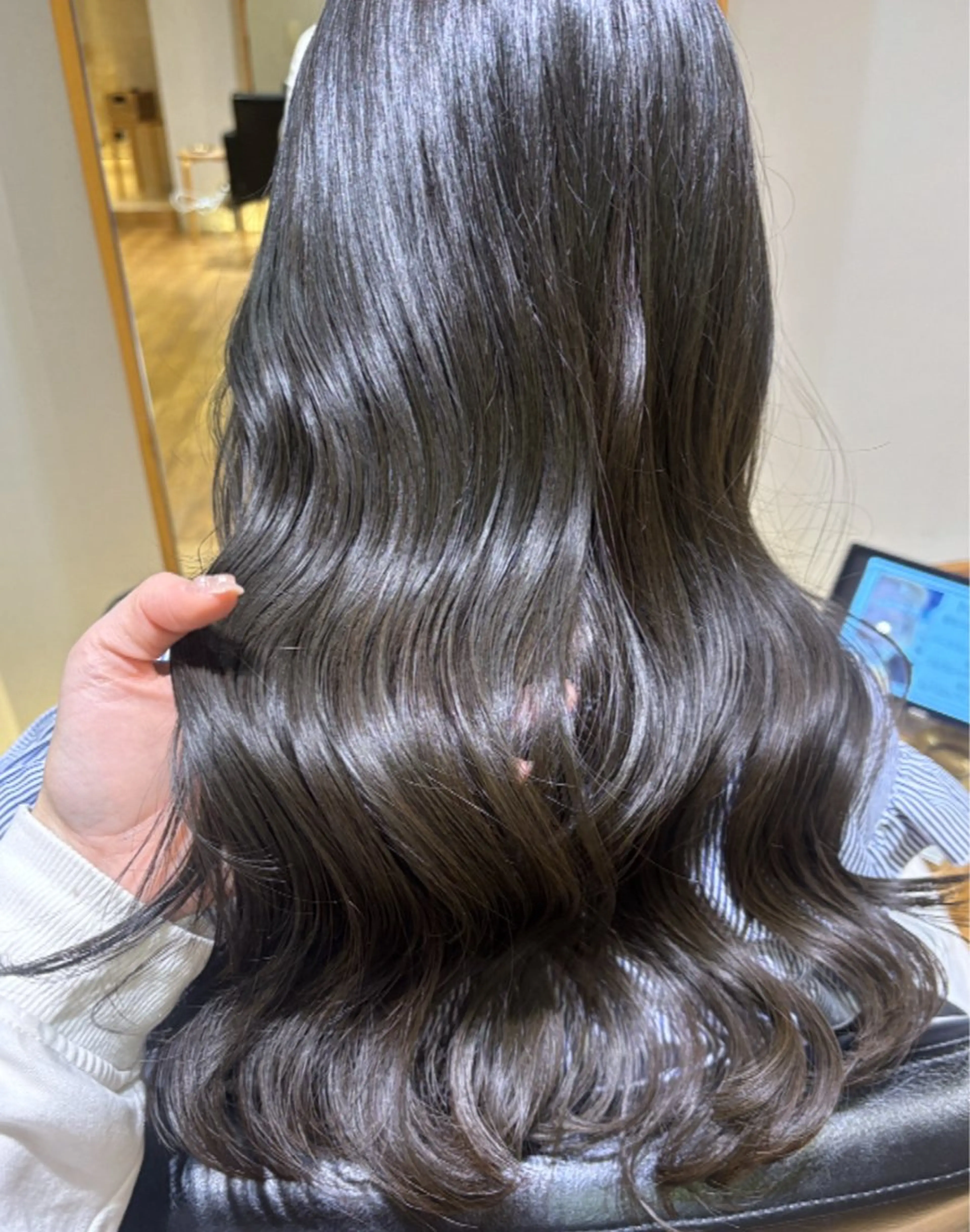 カラー 透明感カラー グレージュ ヘアカラー 韓国風ヘア/パーマ ♡あゆのヘアスタイル