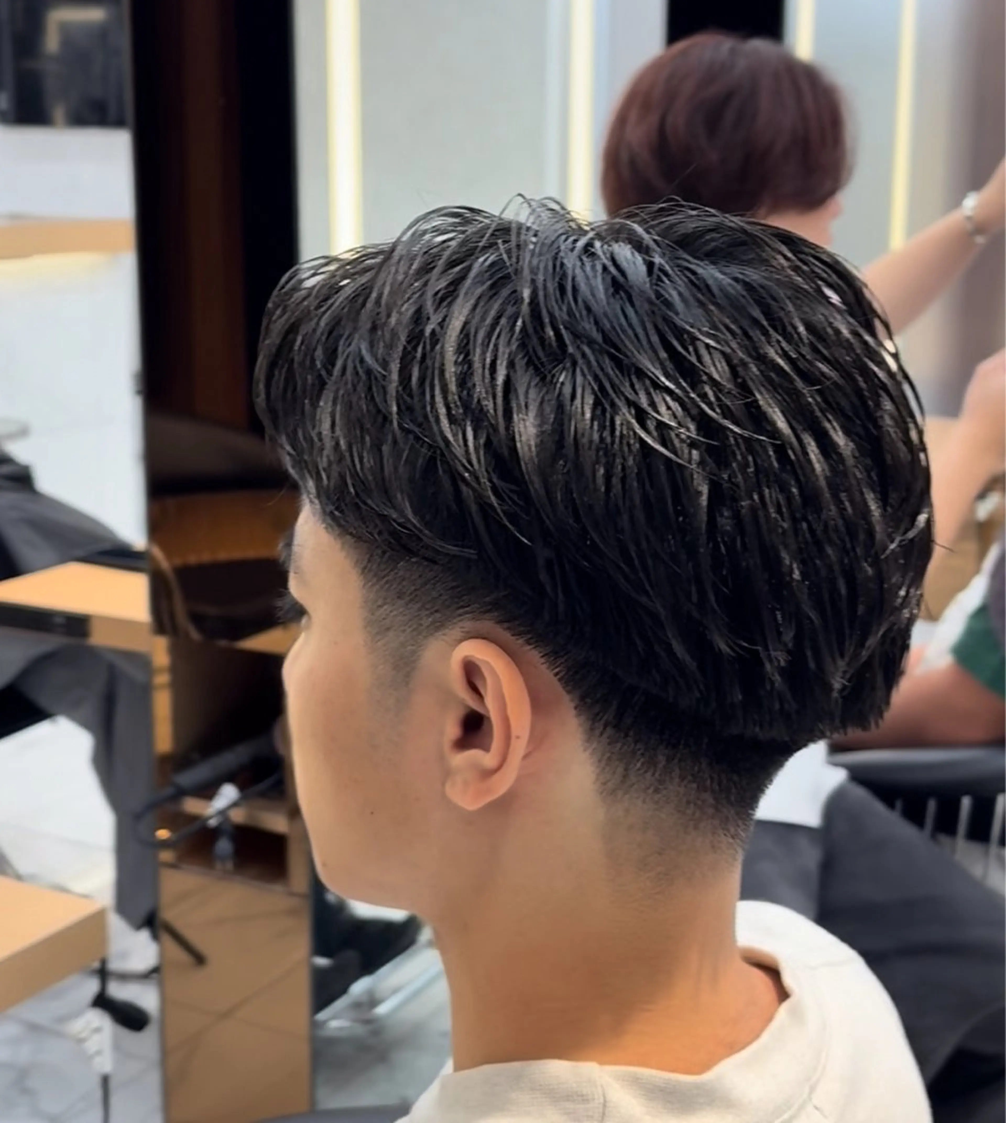 メンズ センターパート フェザーパーマ メンズパーマ Hair Salon LUCEY所属・メンズパーマ/カラ ー/川越/成田最のヘアスタイル