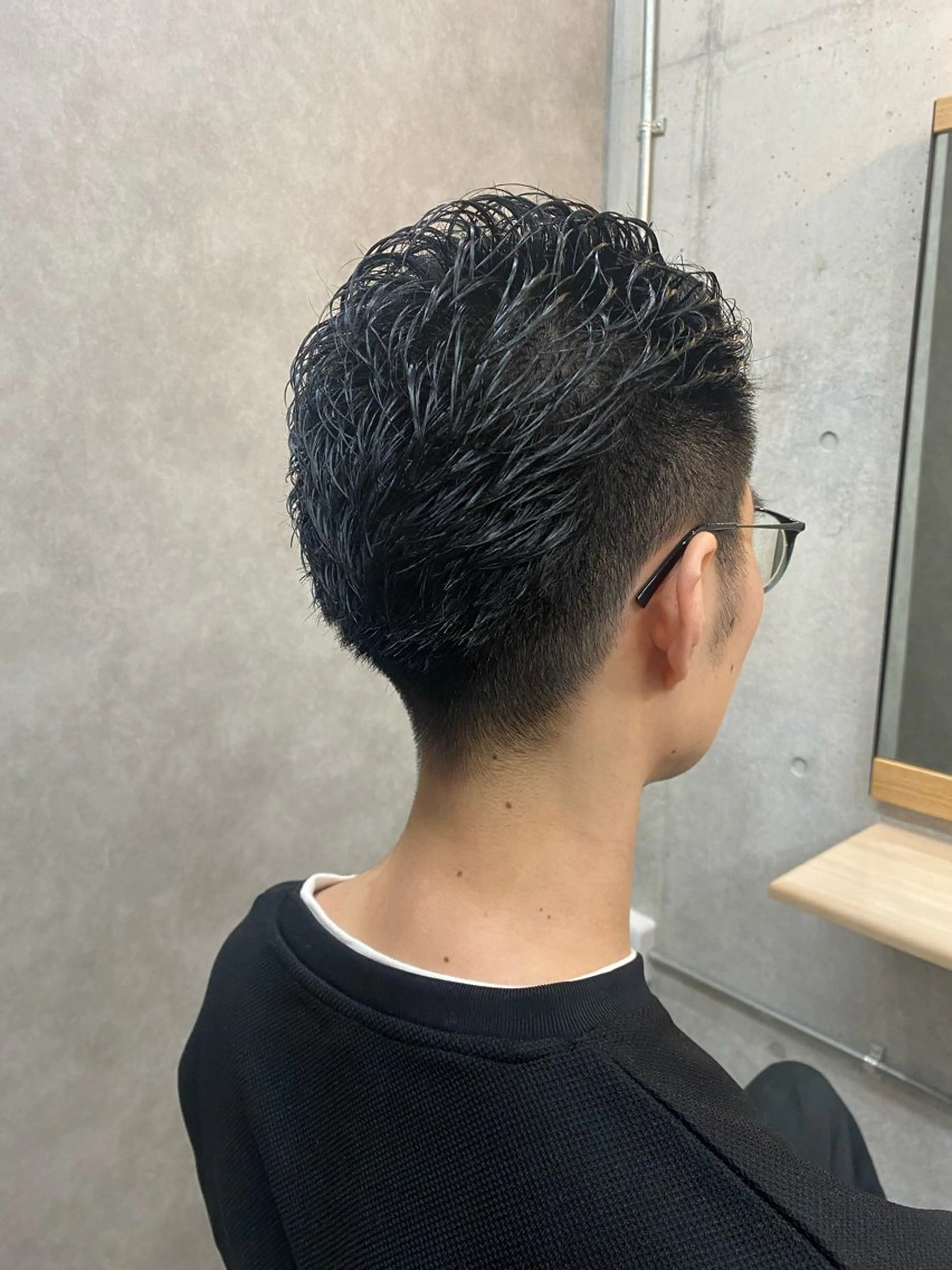 メンズ オールバック メンズパーマ 刈り上げ TIERRA西新店所属・濱川 美紀のヘアスタイル