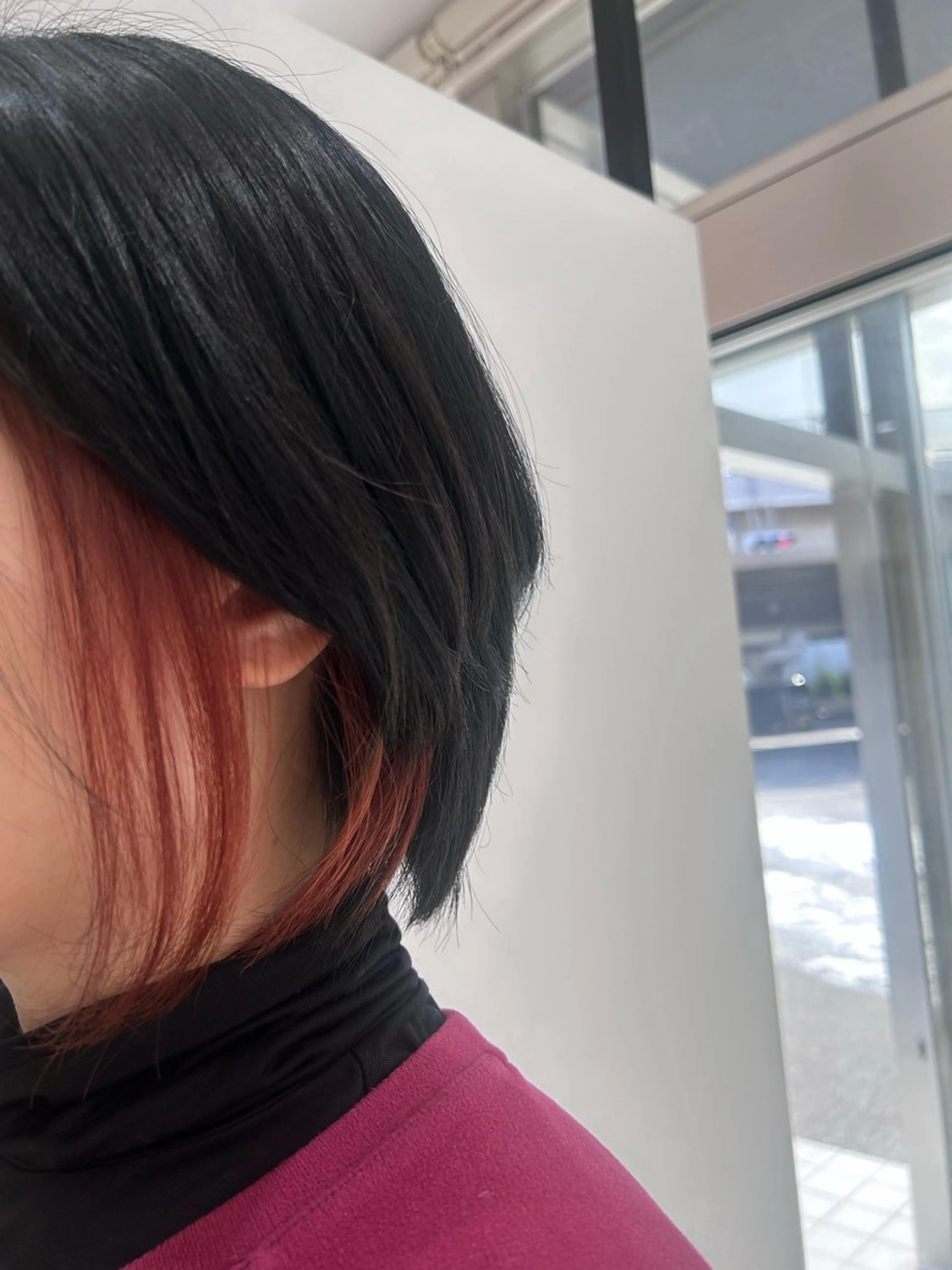 ショート カラー ブリーチ イヤリングカラー 金沢美容室 KUSHUKAのヘアスタイル