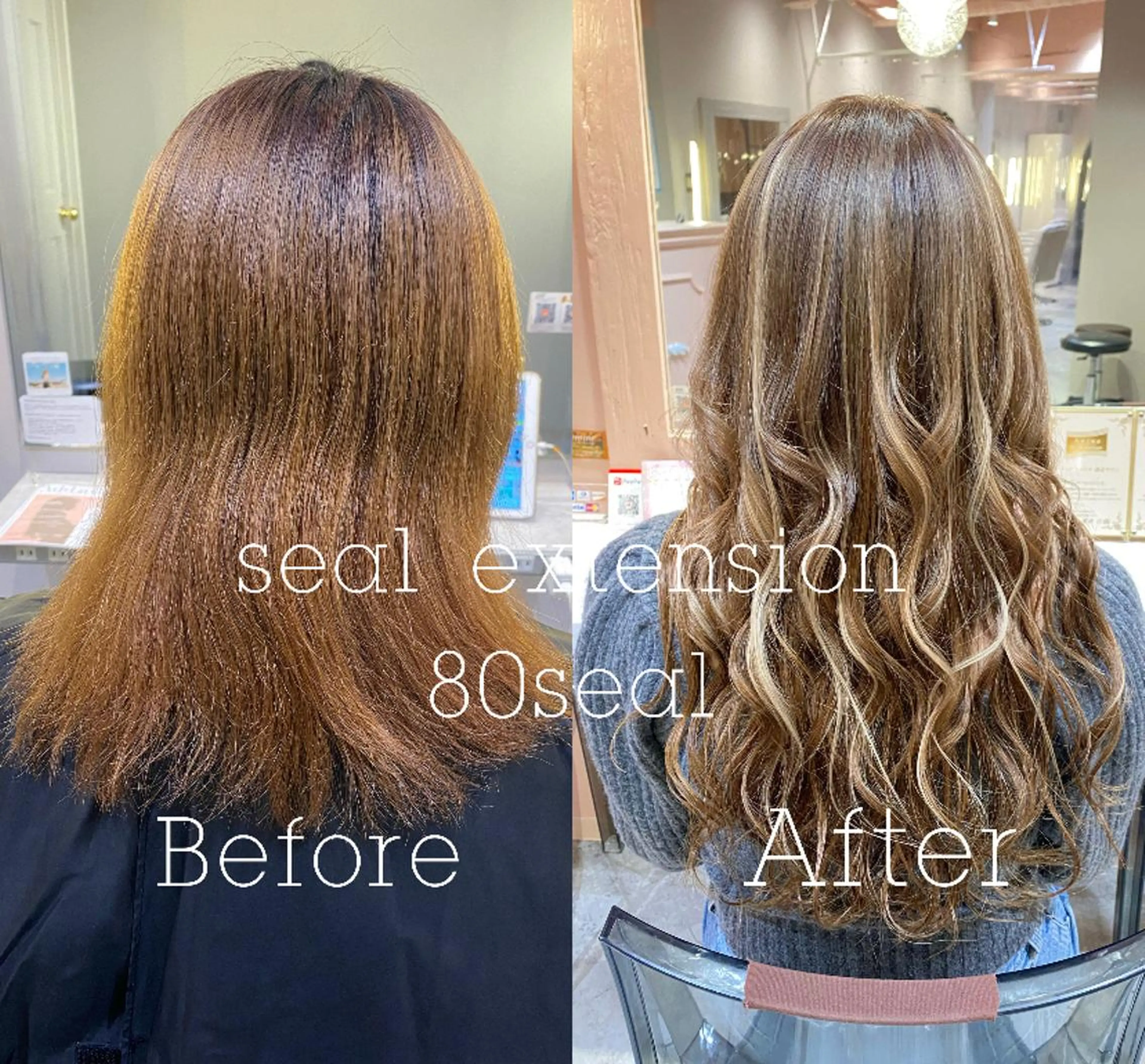 ロング カラー ヘアアレンジ シールエクステ ブリーチ 透明感カラー デザインカラー グラデーションカラー RIYA❤︎ Aujuaソムリエのヘアスタイル