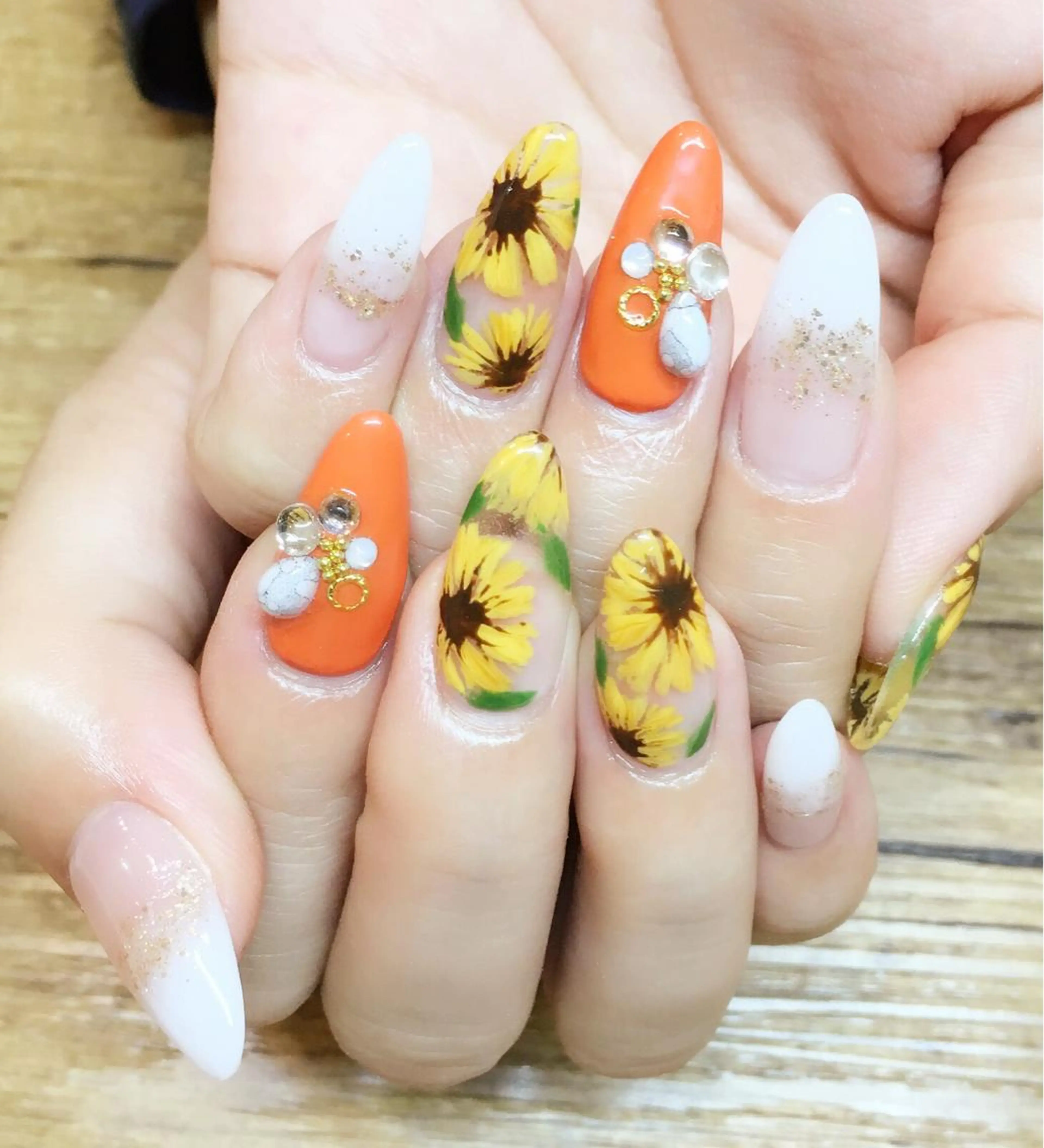 ネイル アートネイル 持ち込み スカルプネイル nail salon Soeurのネイルデザイン