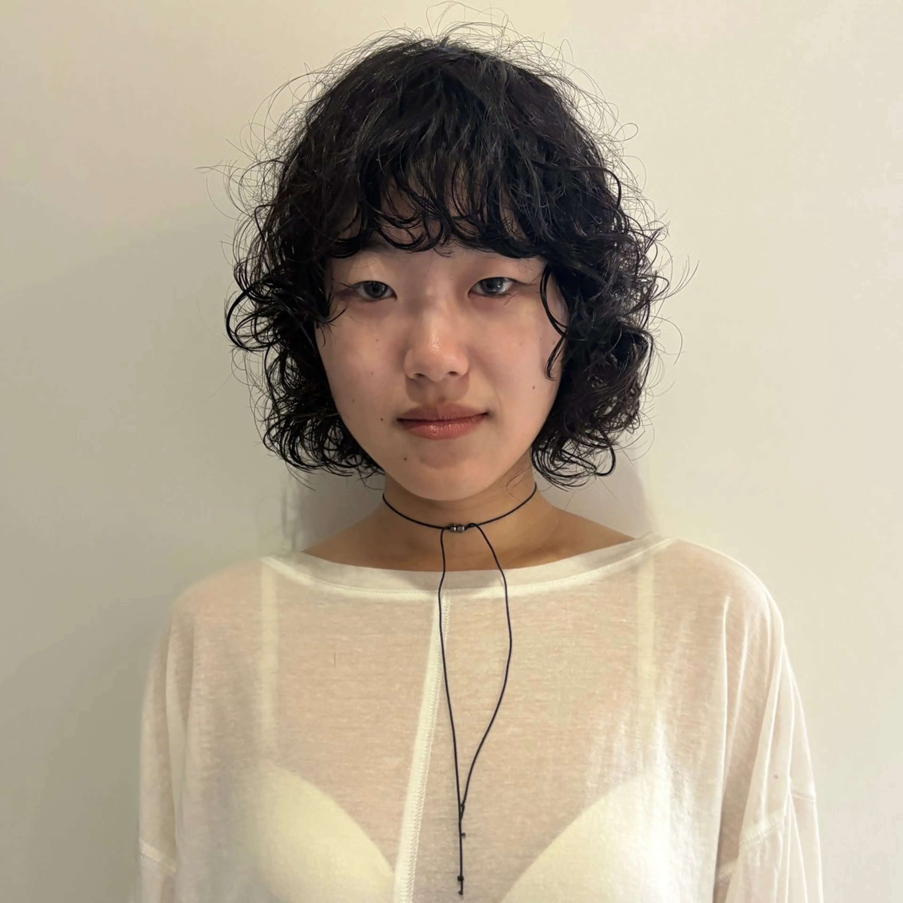 ショート パーマ ボブ 顔周りカット デジタルパーマ パーマ 似合わせデザイン໒꒱ rioのヘアスタイル