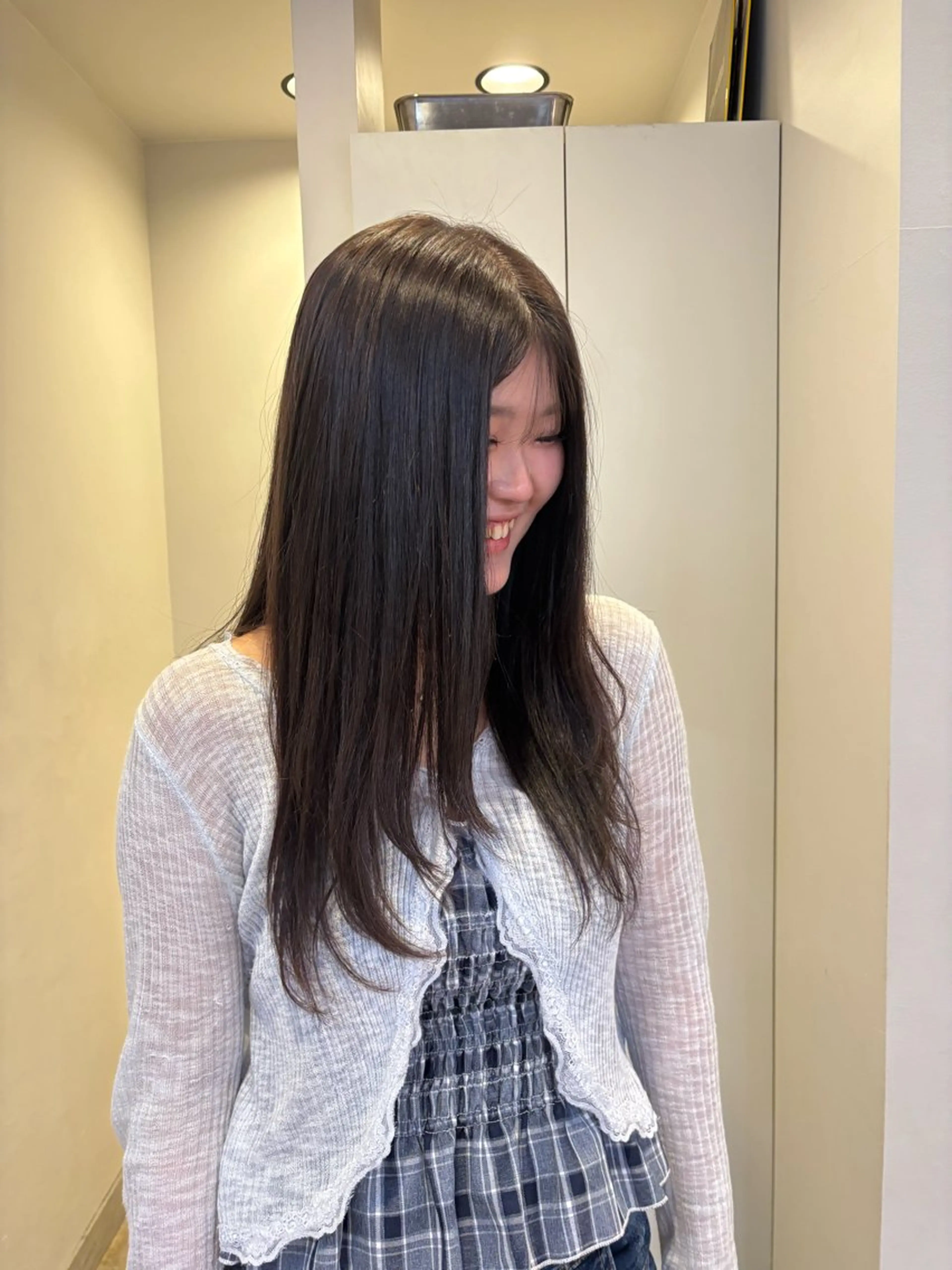 ロング カラー zina karin୨୧˙˳⋆のヘアスタイル