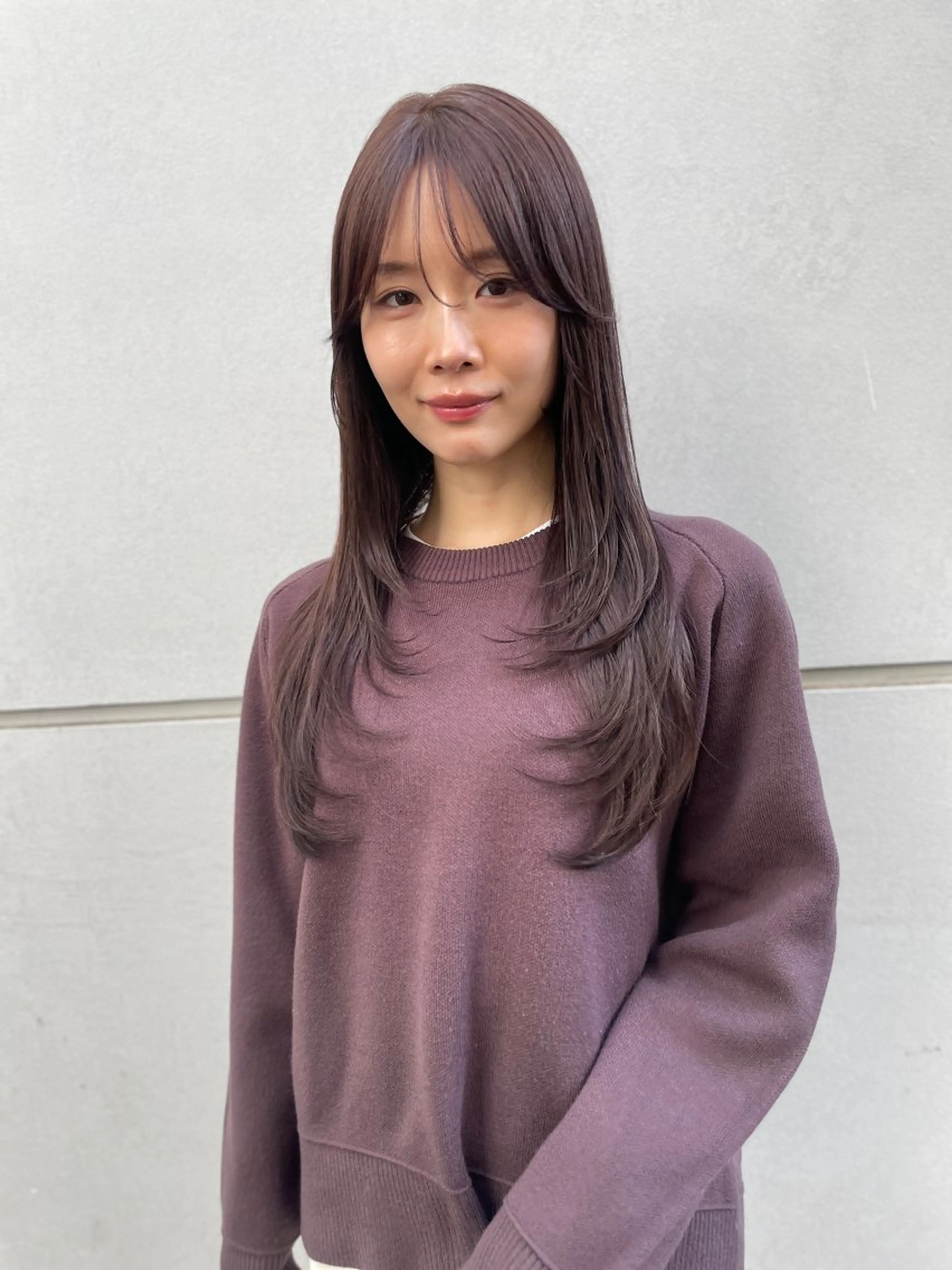 セミロング ヘアカラー 🖱️透明感カラー ×髪質改善Rikyuのヘアスタイル