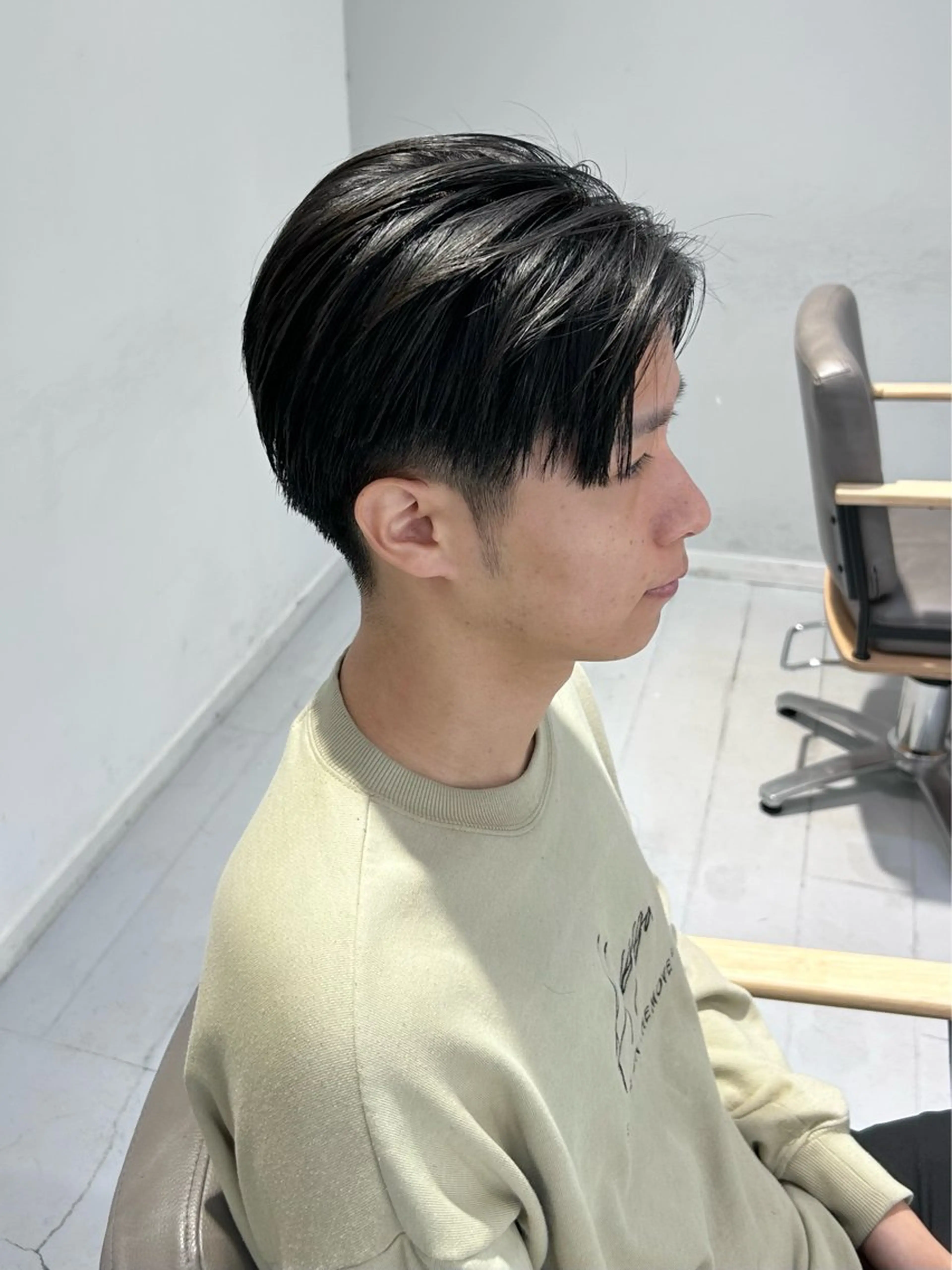 メンズ アップバング カット レイヤーカット🐺 hina🩶のヘアスタイル