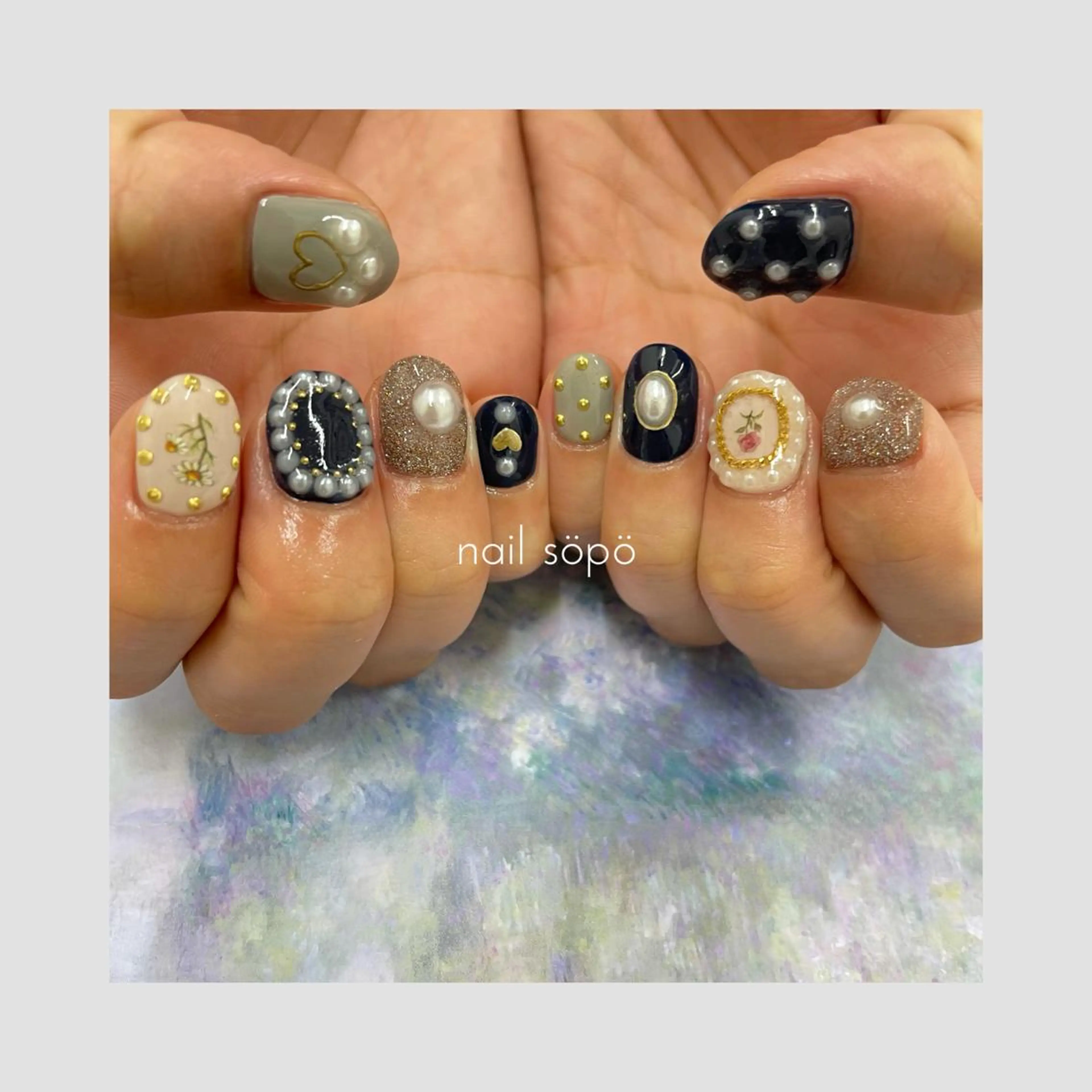 ネイル 自由が丘✳︎奥沢 nail söpöのネイルデザイン