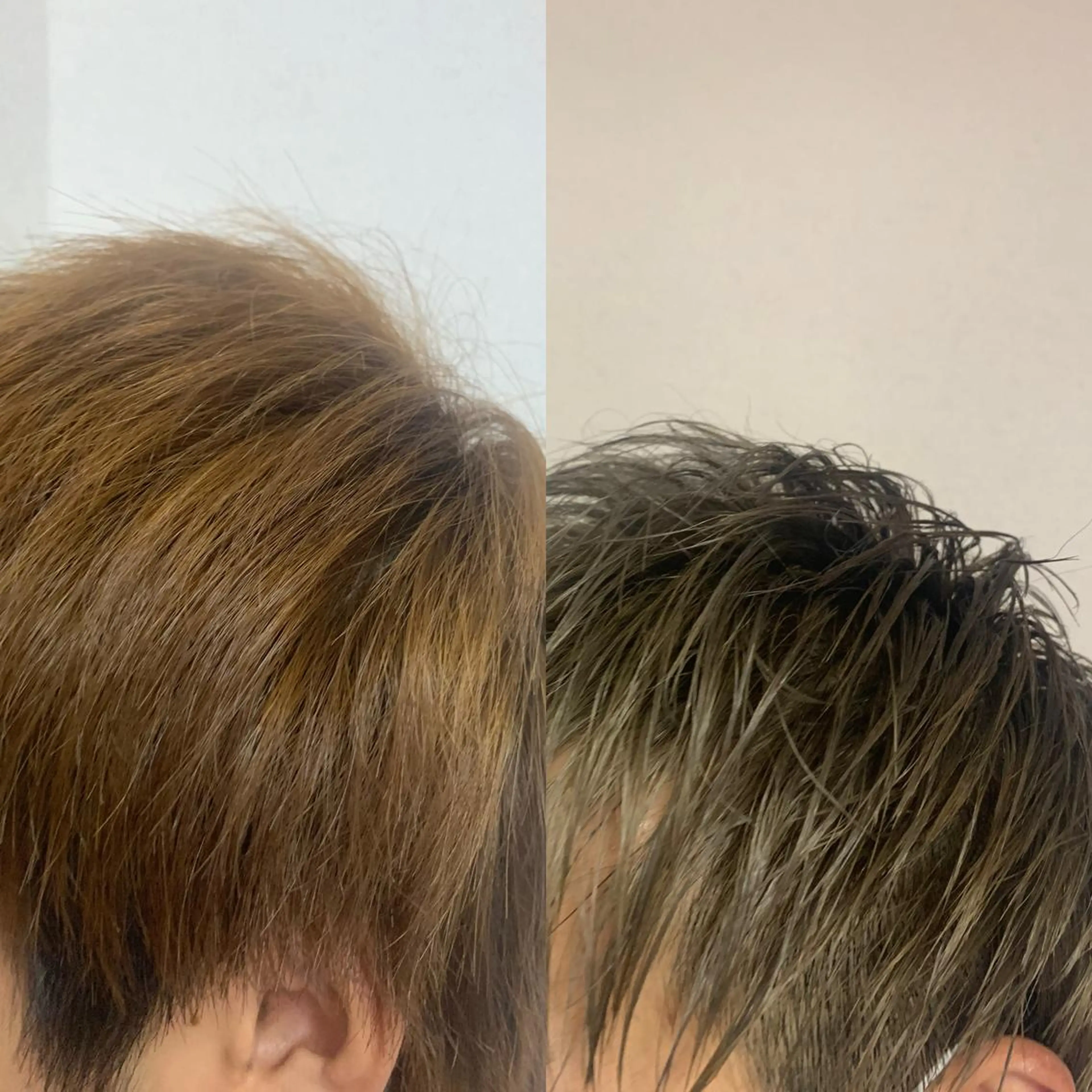 ショート カラー メンズ アッシュ ダブルカラー Sia中野新橋 『JUNYA』のヘアスタイル