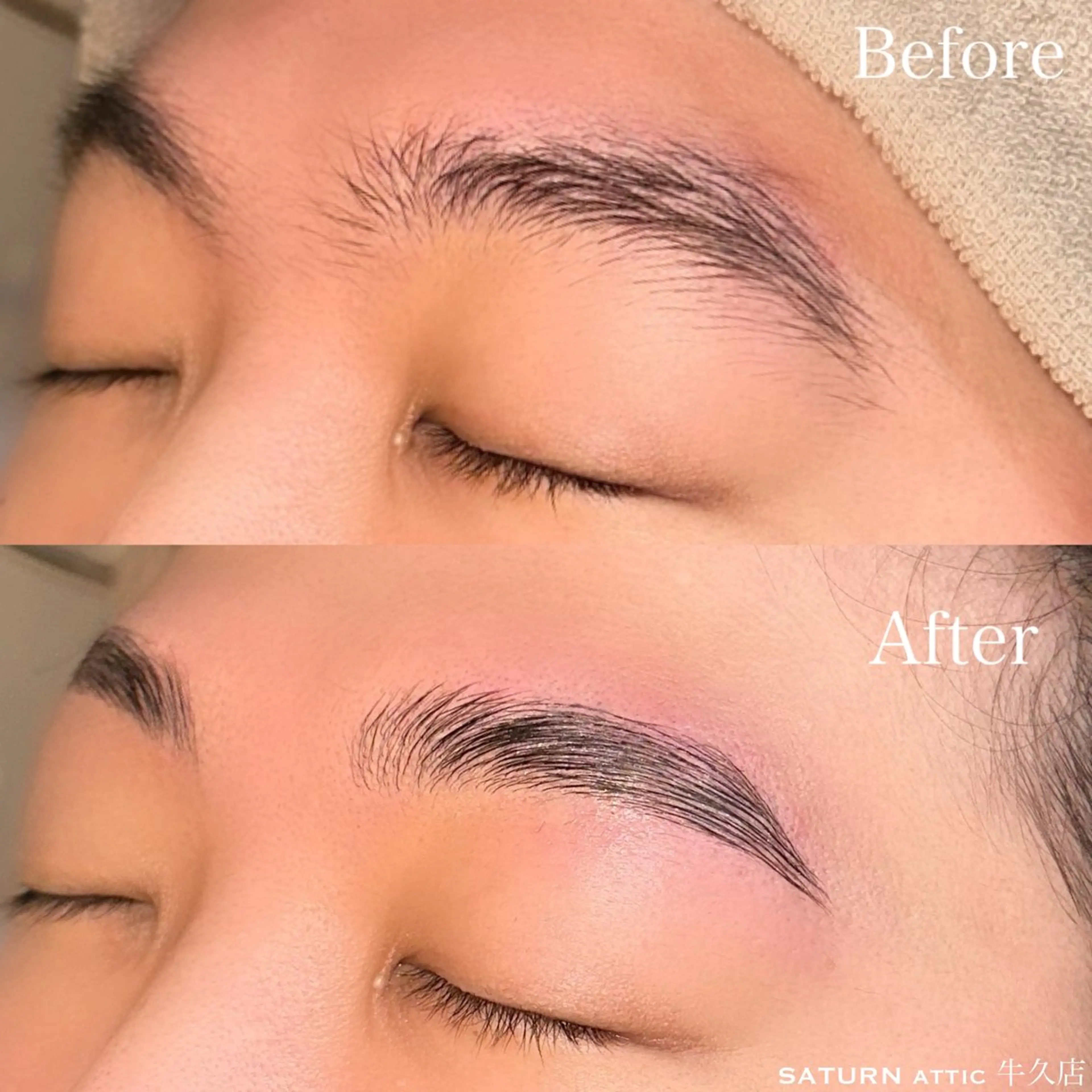 メンズ アイブロウ メンズパーマ メンズアイブロウ 眉毛ワックス脱毛 GALAXY  SATURN 牛久店所属・大和田 文奏の眉毛・アイブロウイメージ