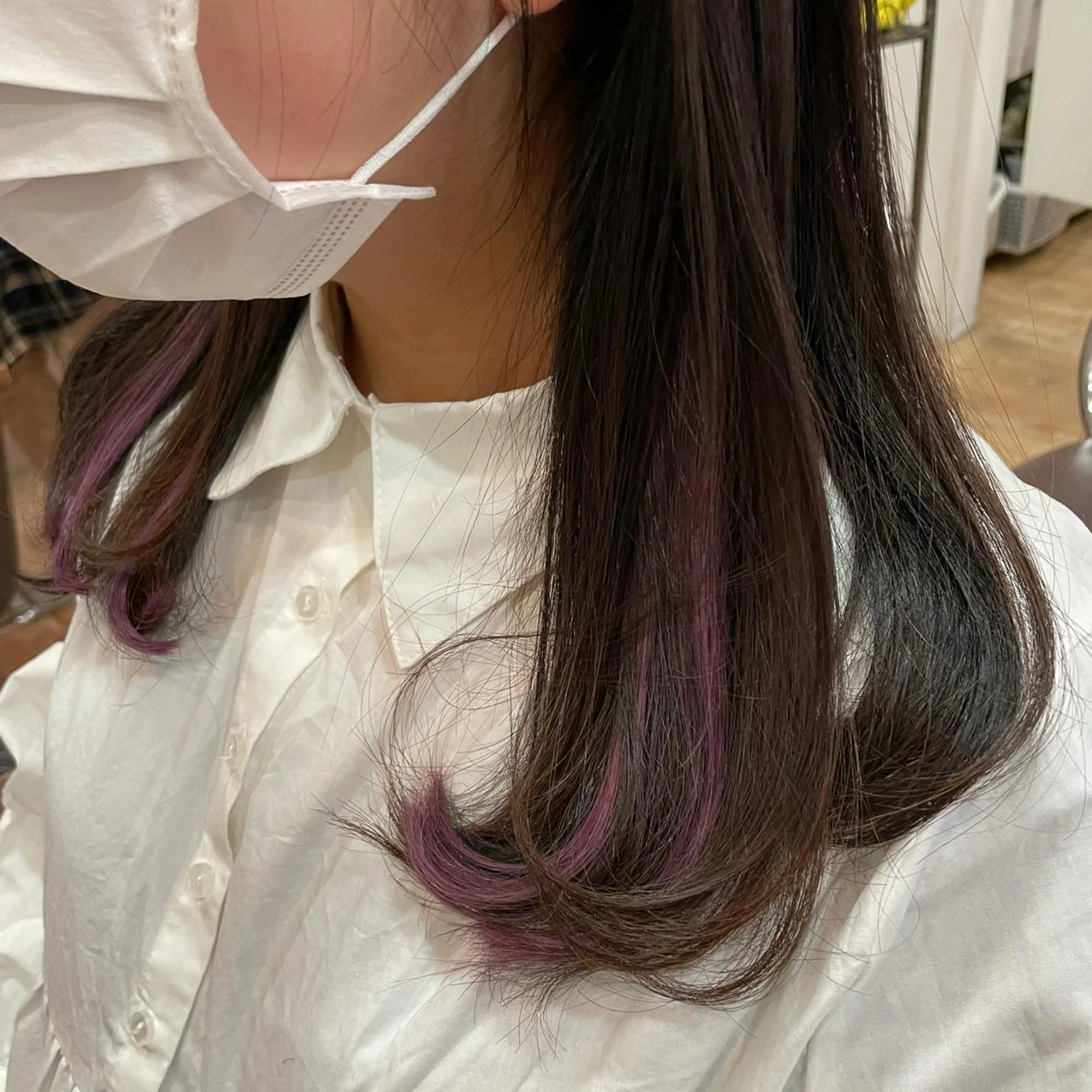 ミディアム シールエクステ エクステ 大阪長居🌱野見山 卓也のヘアスタイル